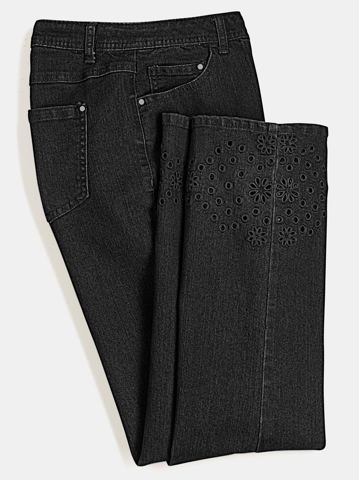 7/8-Jeans - schwarz