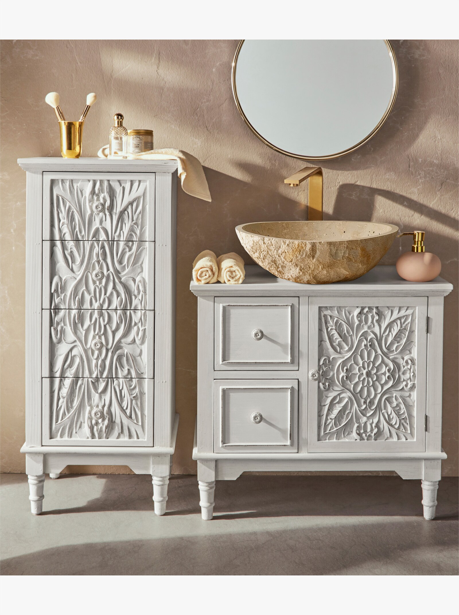 heine home Waschbecken-Unterschrank - weiss