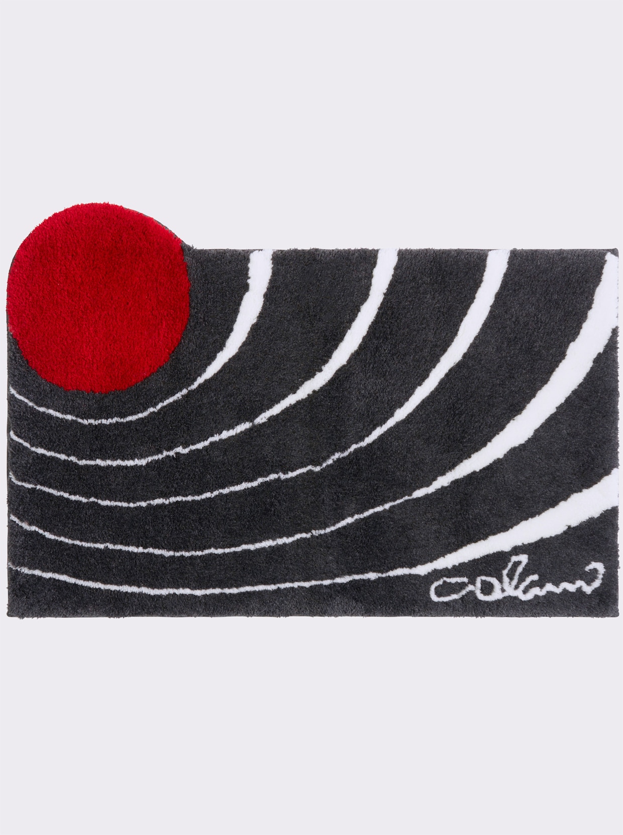 Grund Tapis de bain - anthracite-rouge