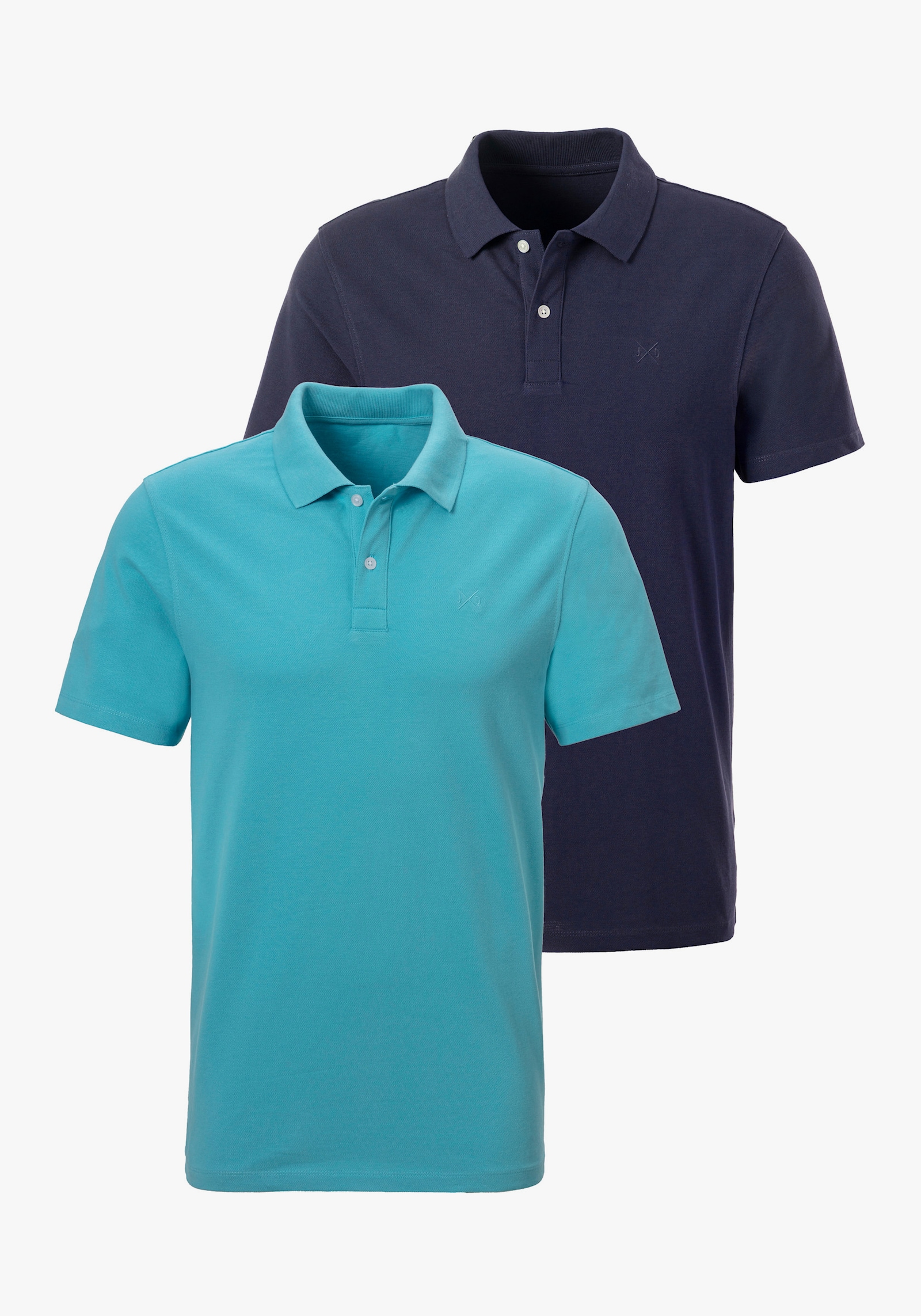 John Devin Poloshirt - türkis/navy