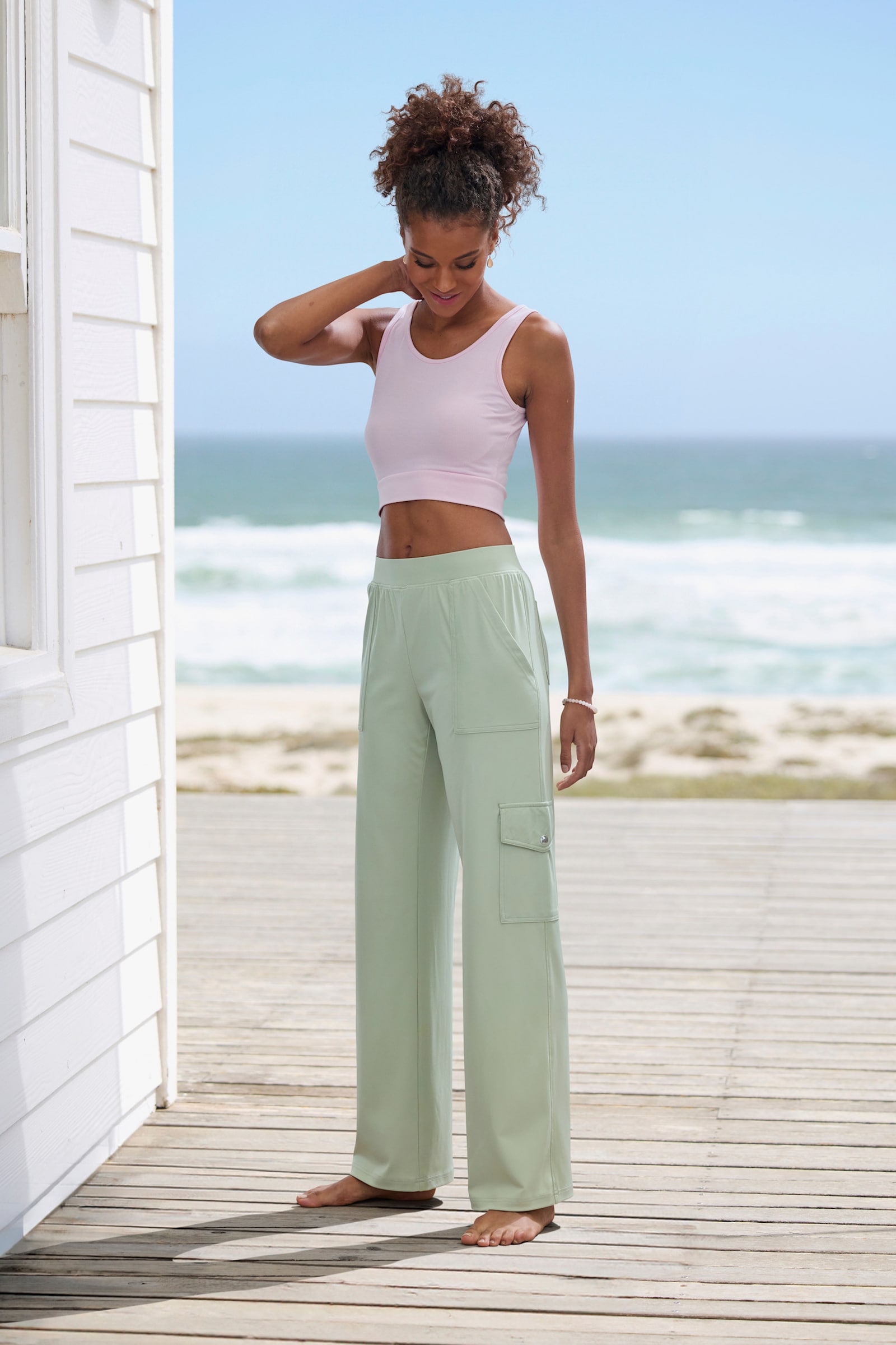 H.I.S Cargohose - salbei