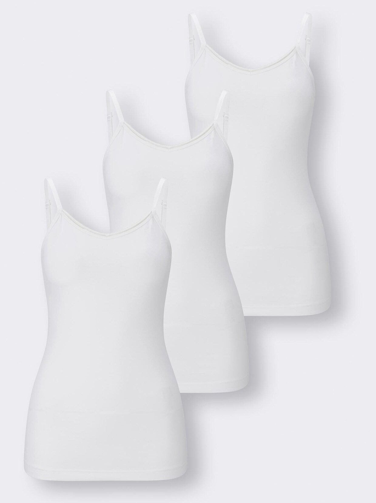 wäschepur Trägerhemd - weiß