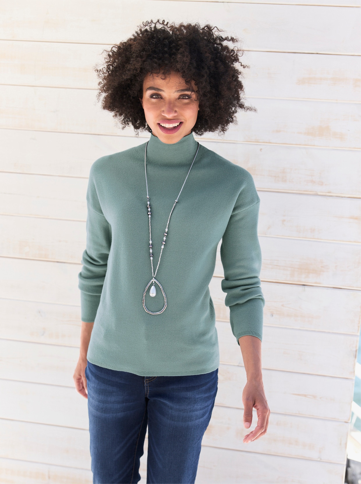 heine Pullover - jade