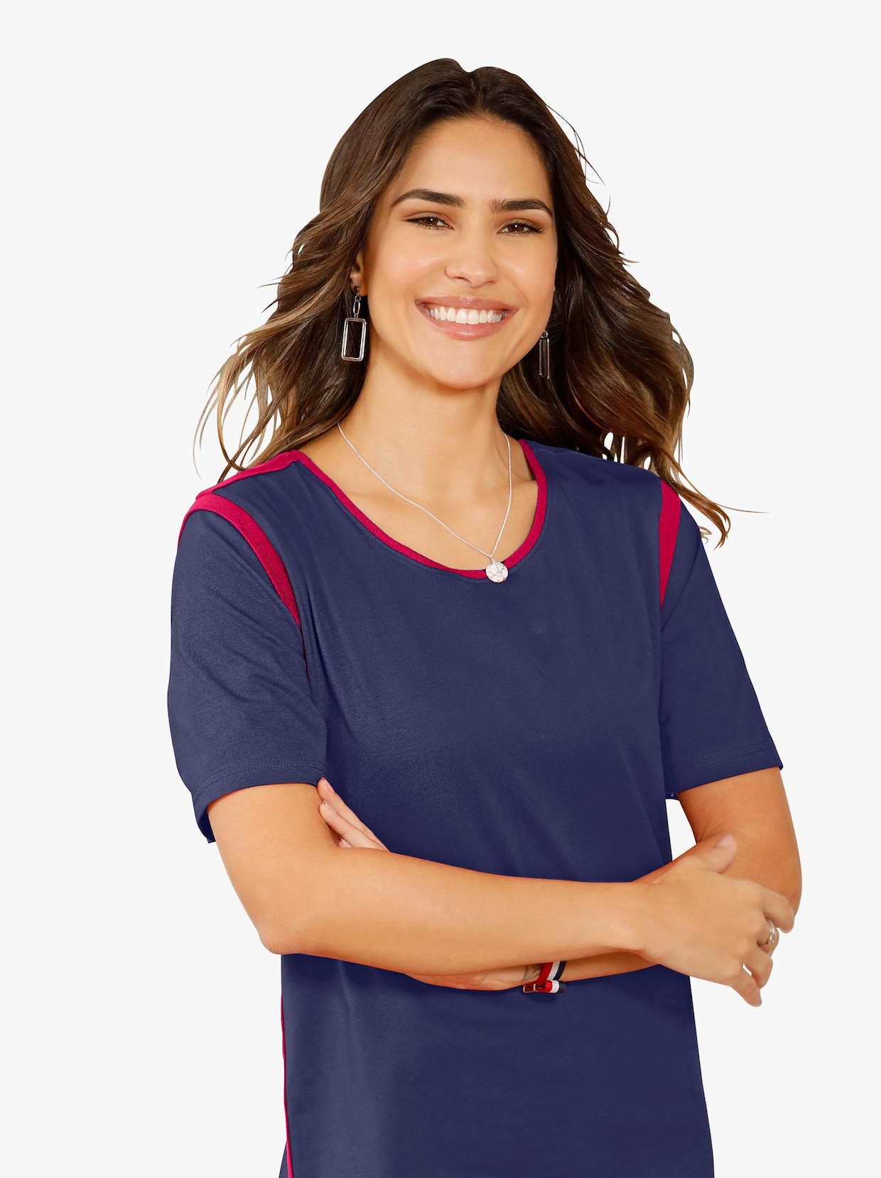 Shirt met korte mouwen - nachtblauw