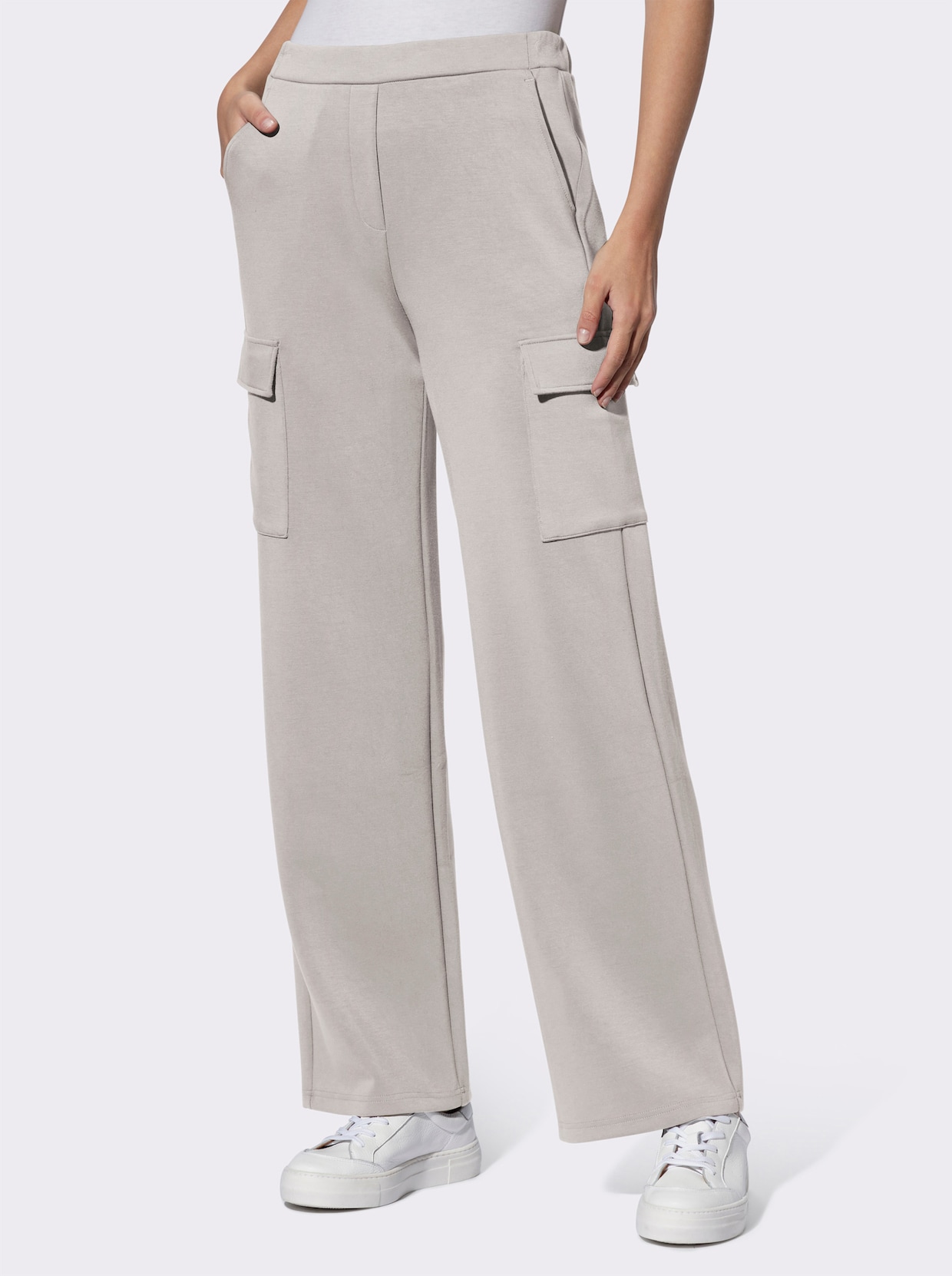 heine Jerseyhose - hellgrau