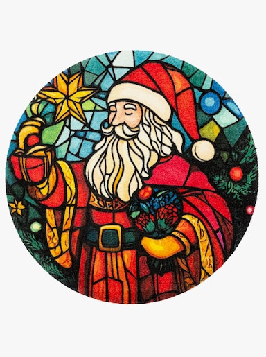 wash+dry by Kleen-Tex Fußmatte - rot-grün-gemustert