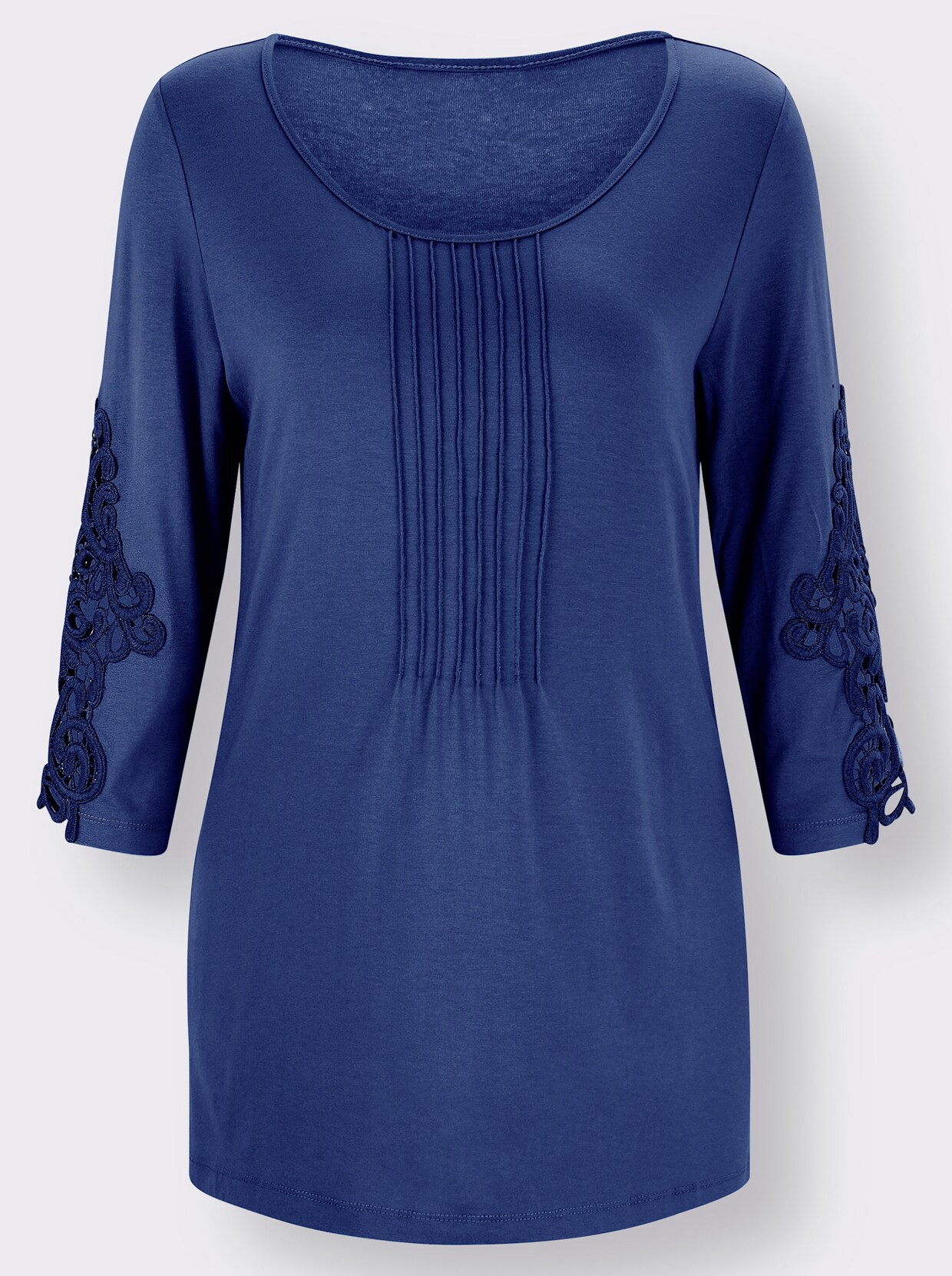 3/4-Arm-Shirt - royalblau