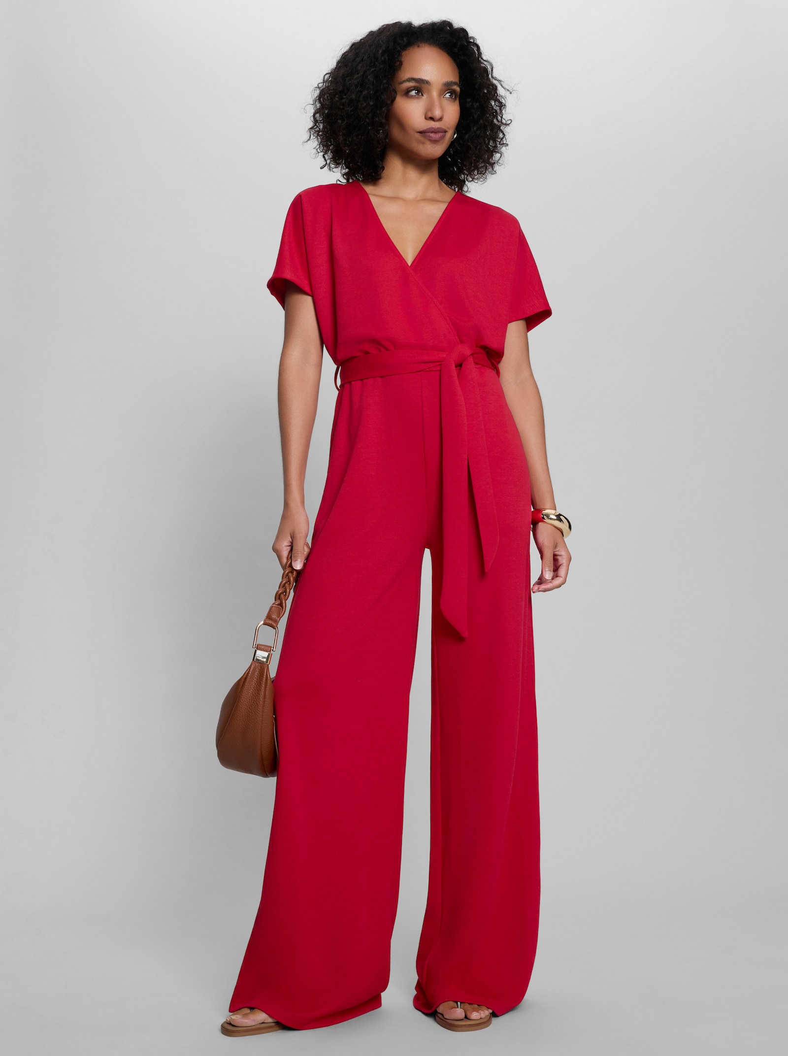 heine Jumpsuit in Wickel-Optik - rot
