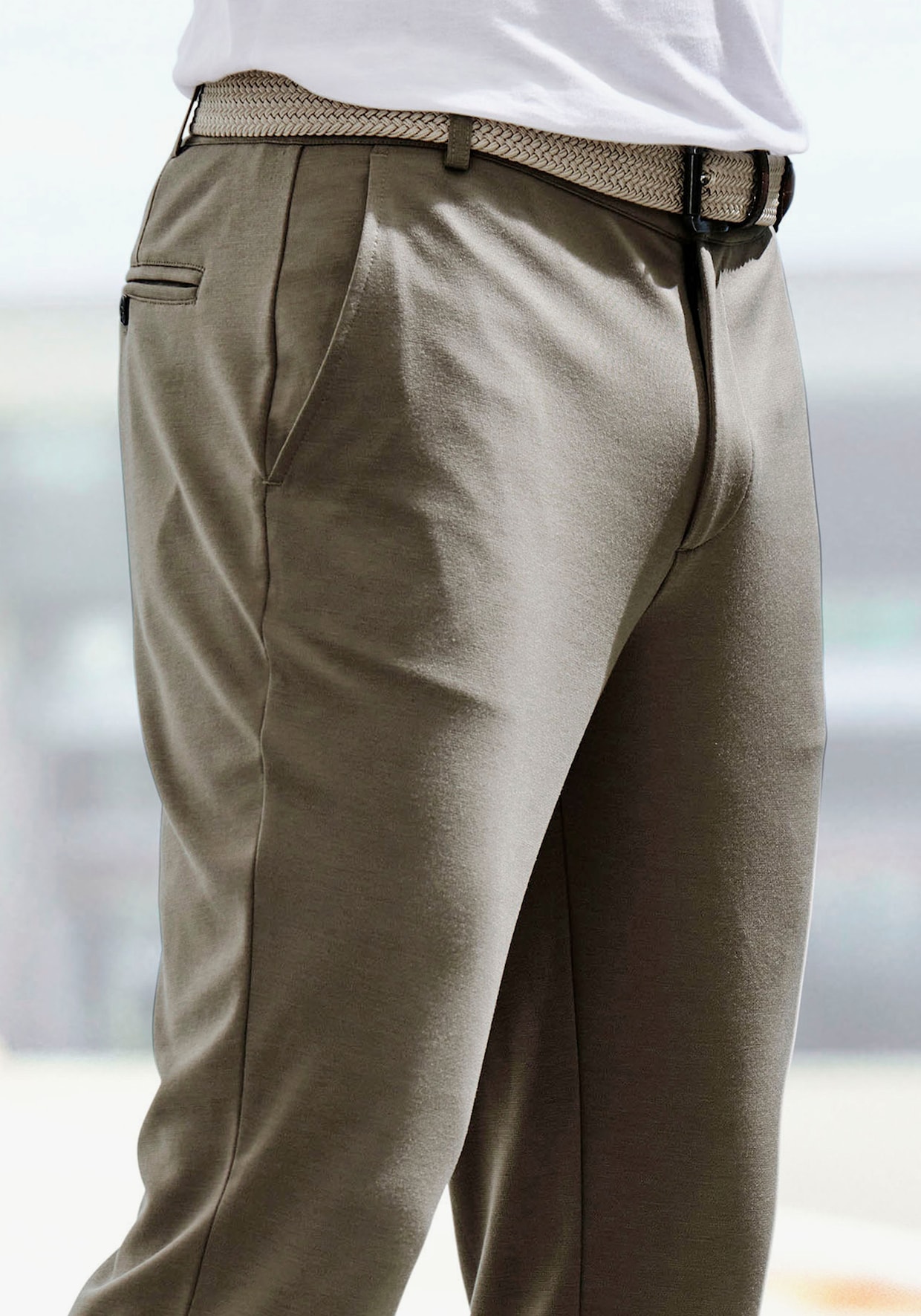 Stretch-Hose - taupe