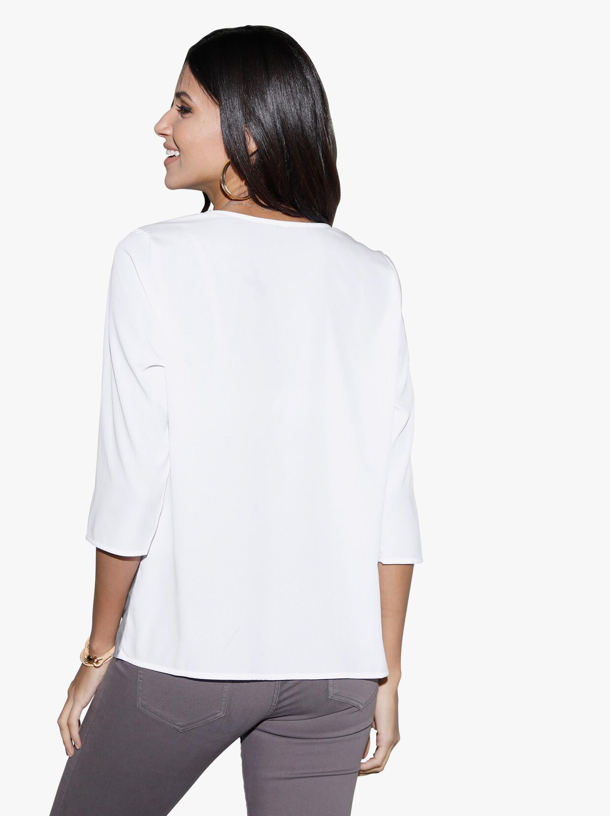 Comfortabele blouse - sesam gedessineerd