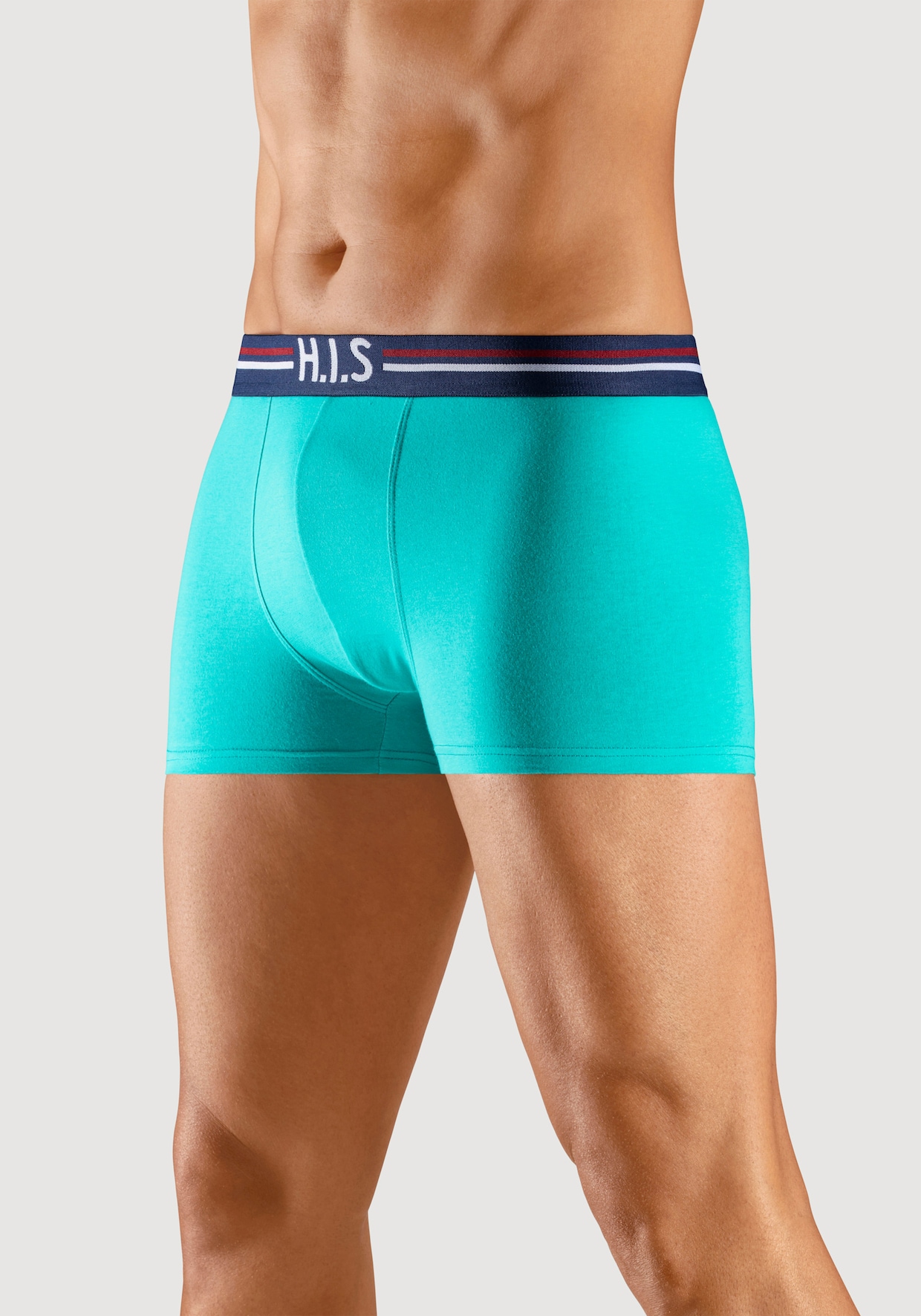 H.I.S Boxer - orange, mint, navy, grau-meliert, schwarz