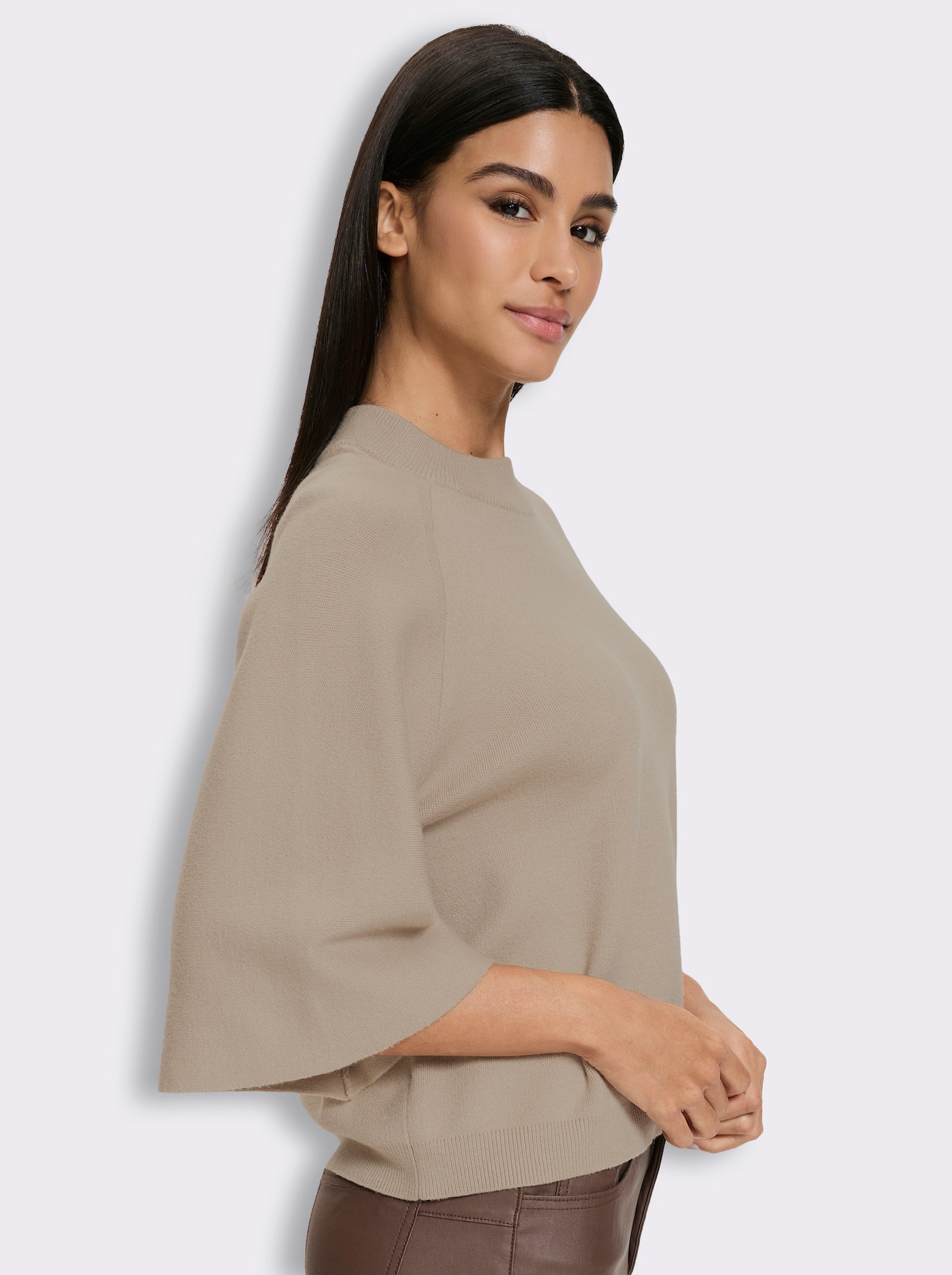 heine 3/4-Arm-Pullover mit Raglan-Arm - sesam