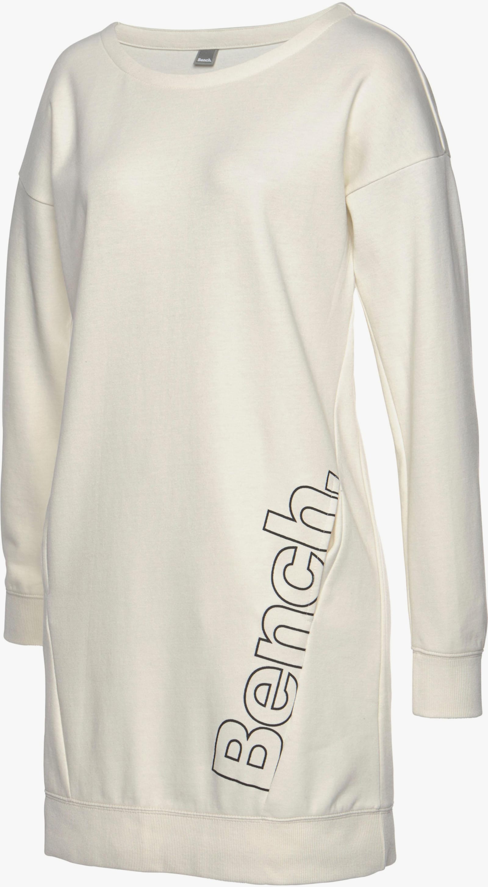 Bench. Loungewear Sweatkleid - ecru-schwarz