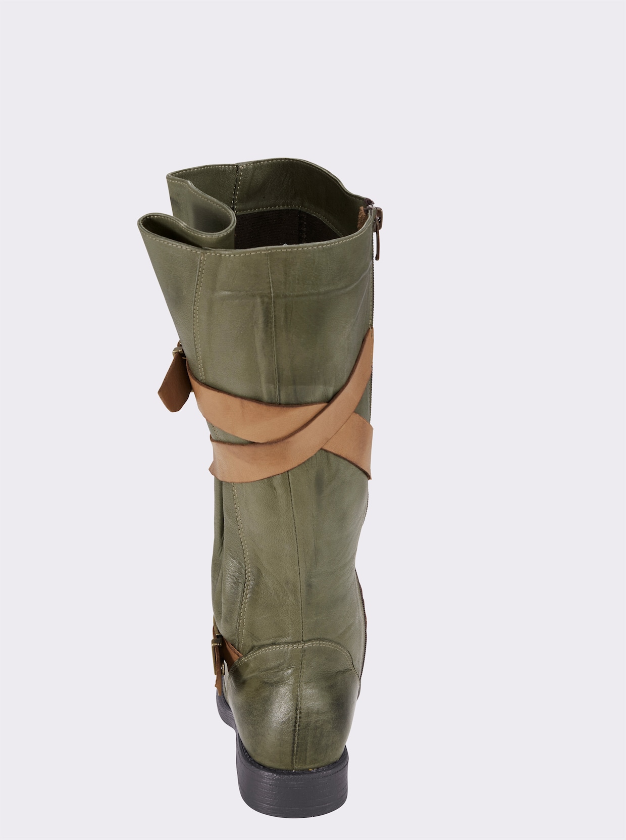 Andrea Conti Bottes - olive-ambre