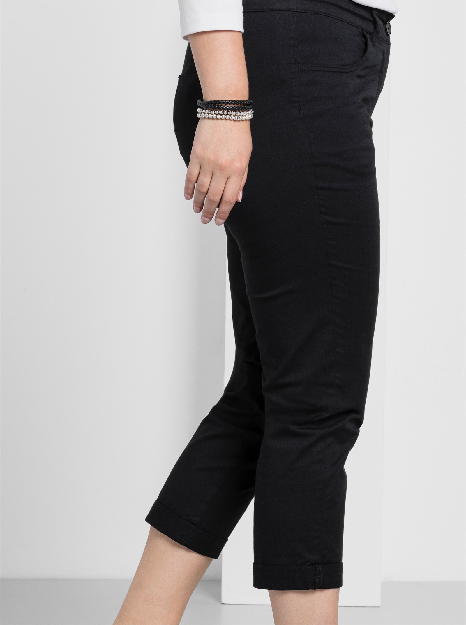 sheego 7/8-broek in smal model - zwart