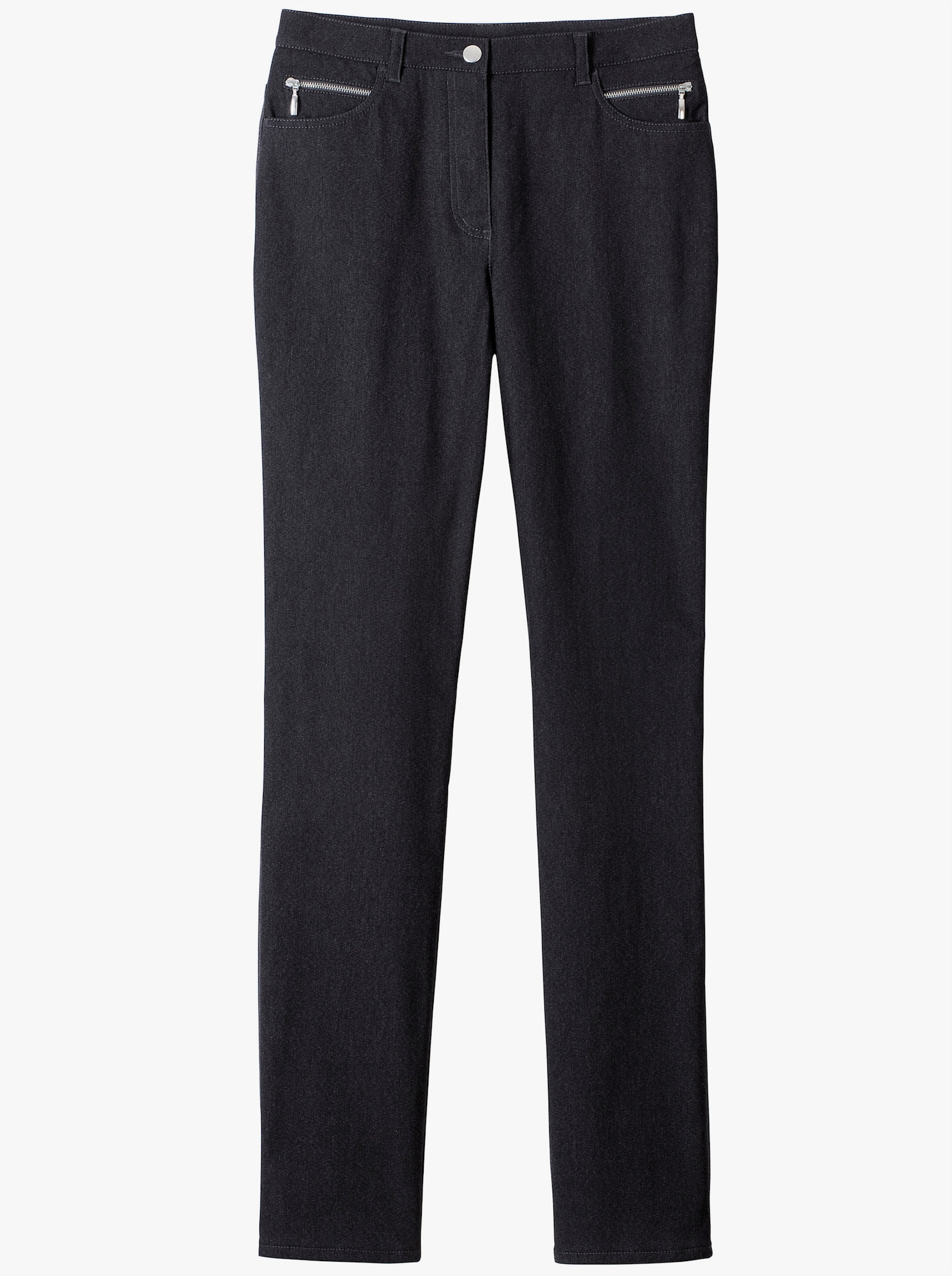 Stehmann Comfort line Thermohose in elastischer Bengalin-Qualität - grafit-meliert