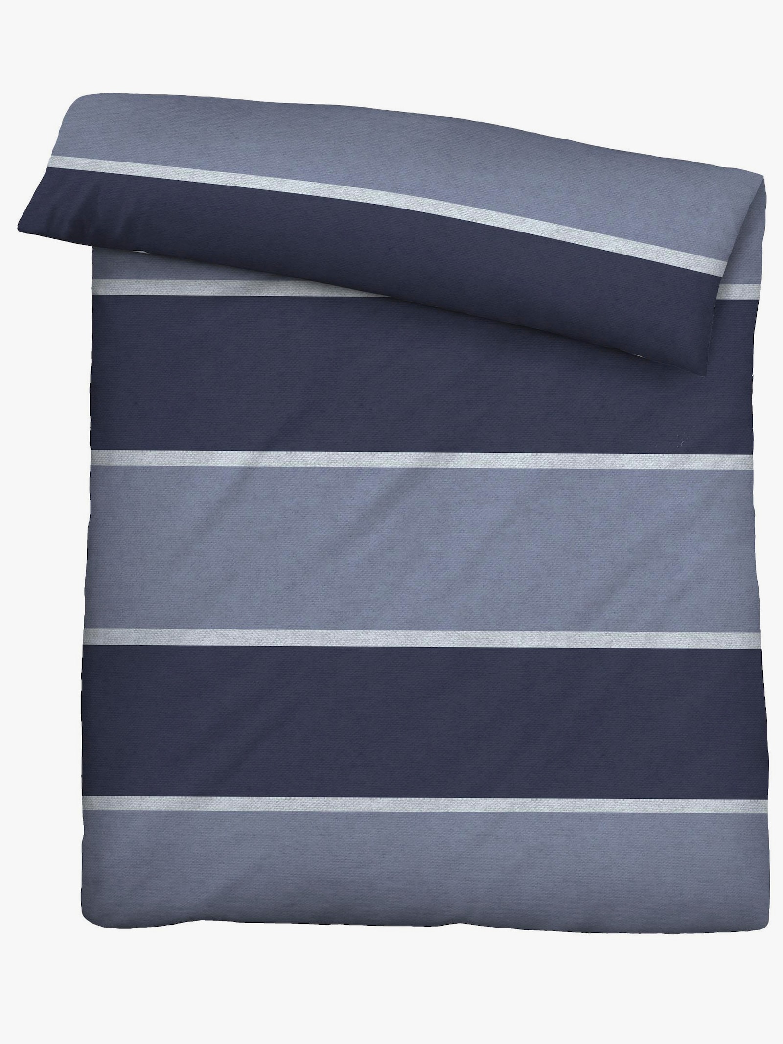 Biberna Bettwäsche - marine-meliert