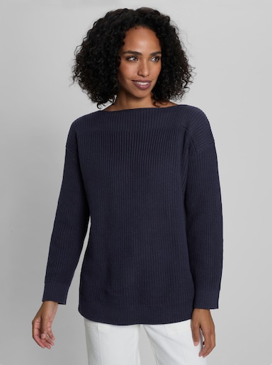 heine Baumwollpullover - marine