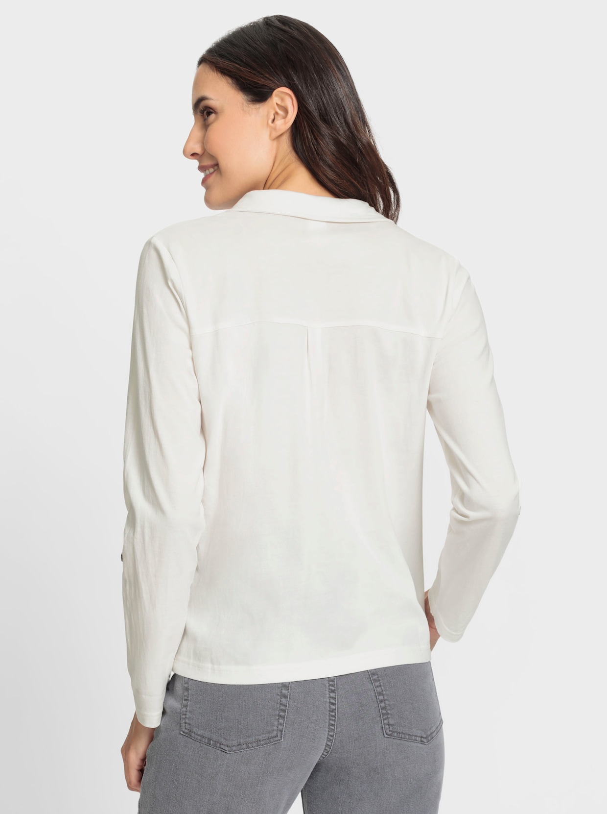 Jerseyblouse - ecru