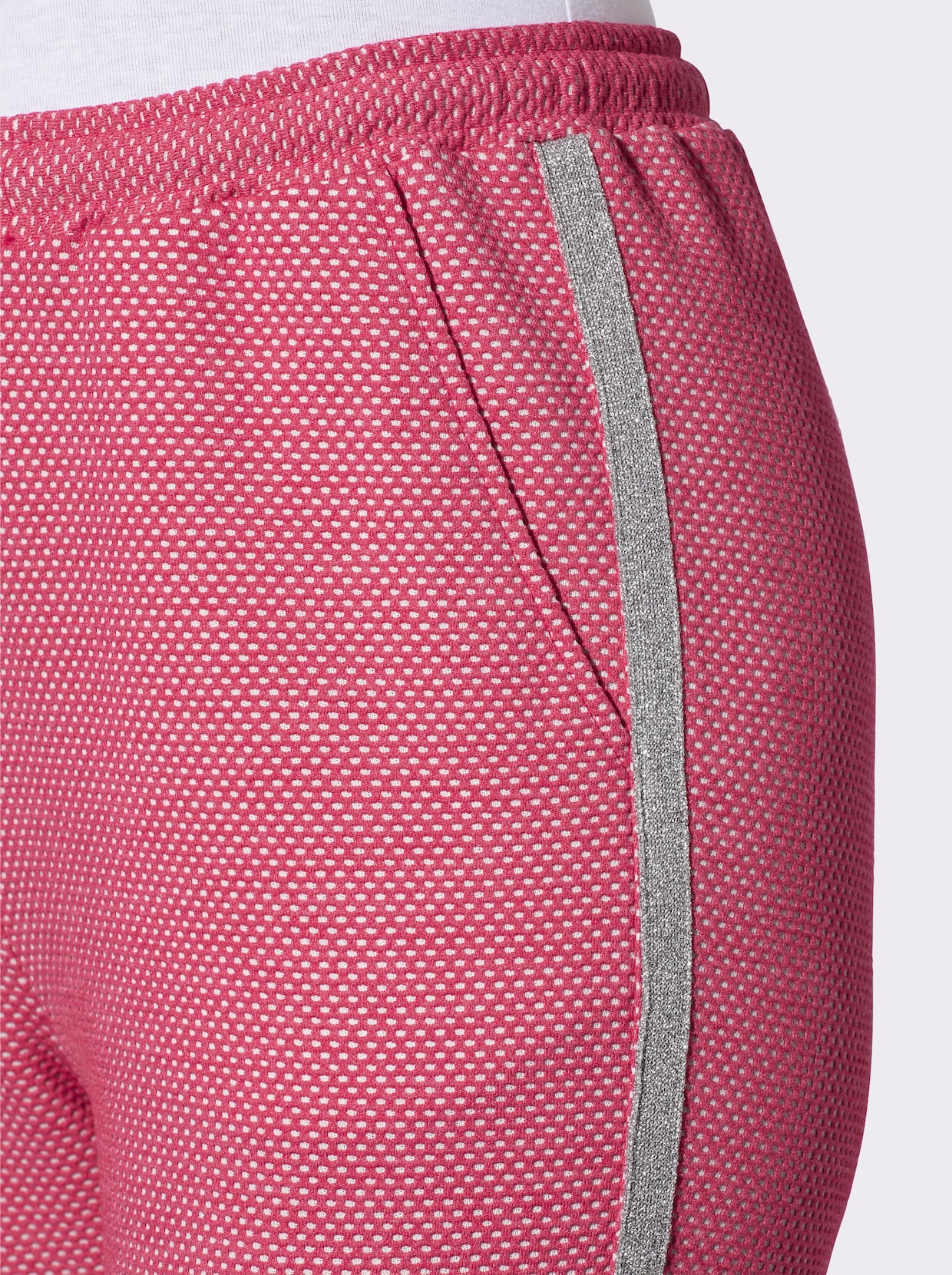 Schlupfhose - pink-gemustert