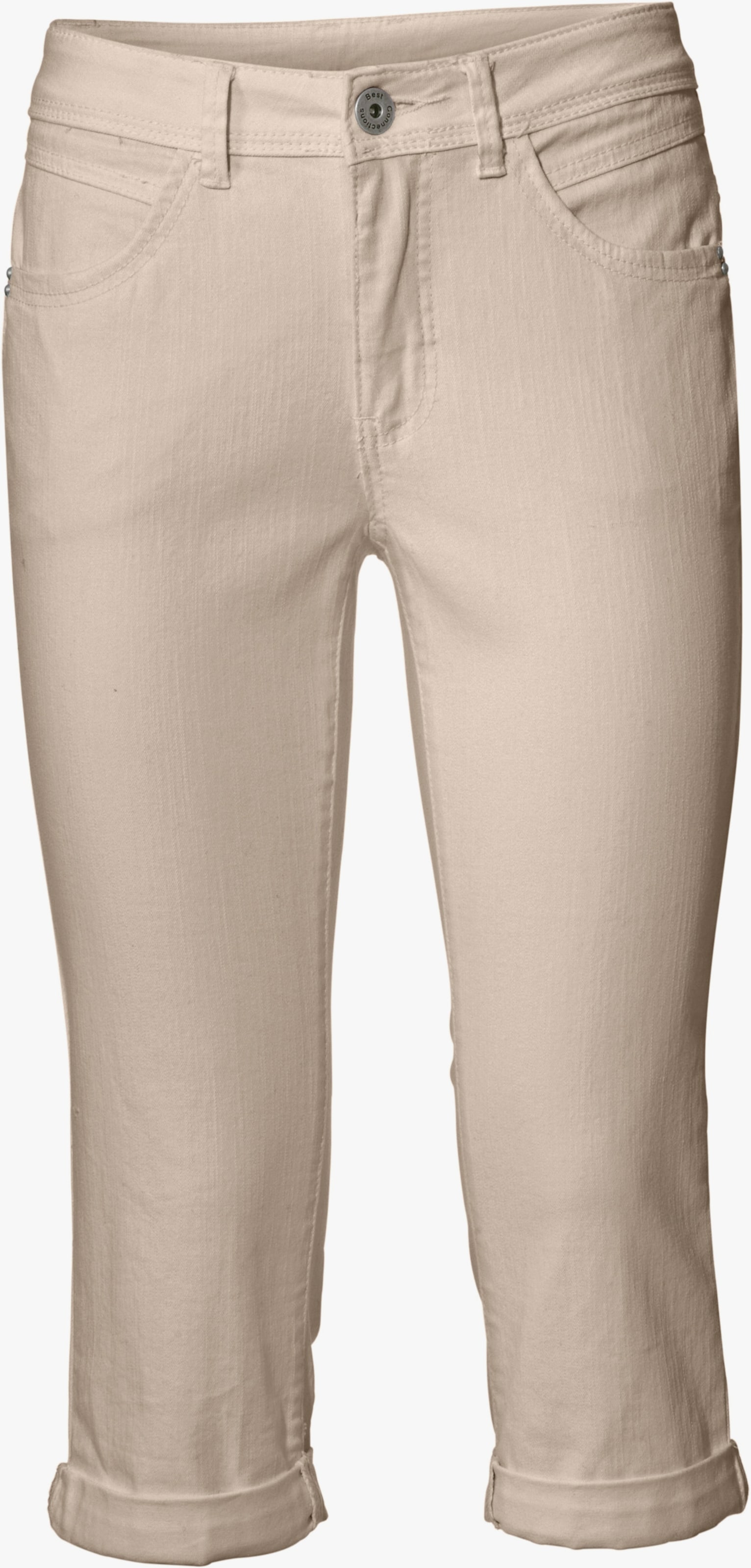 heine 'Buik weg'-broek in skinny model - zand