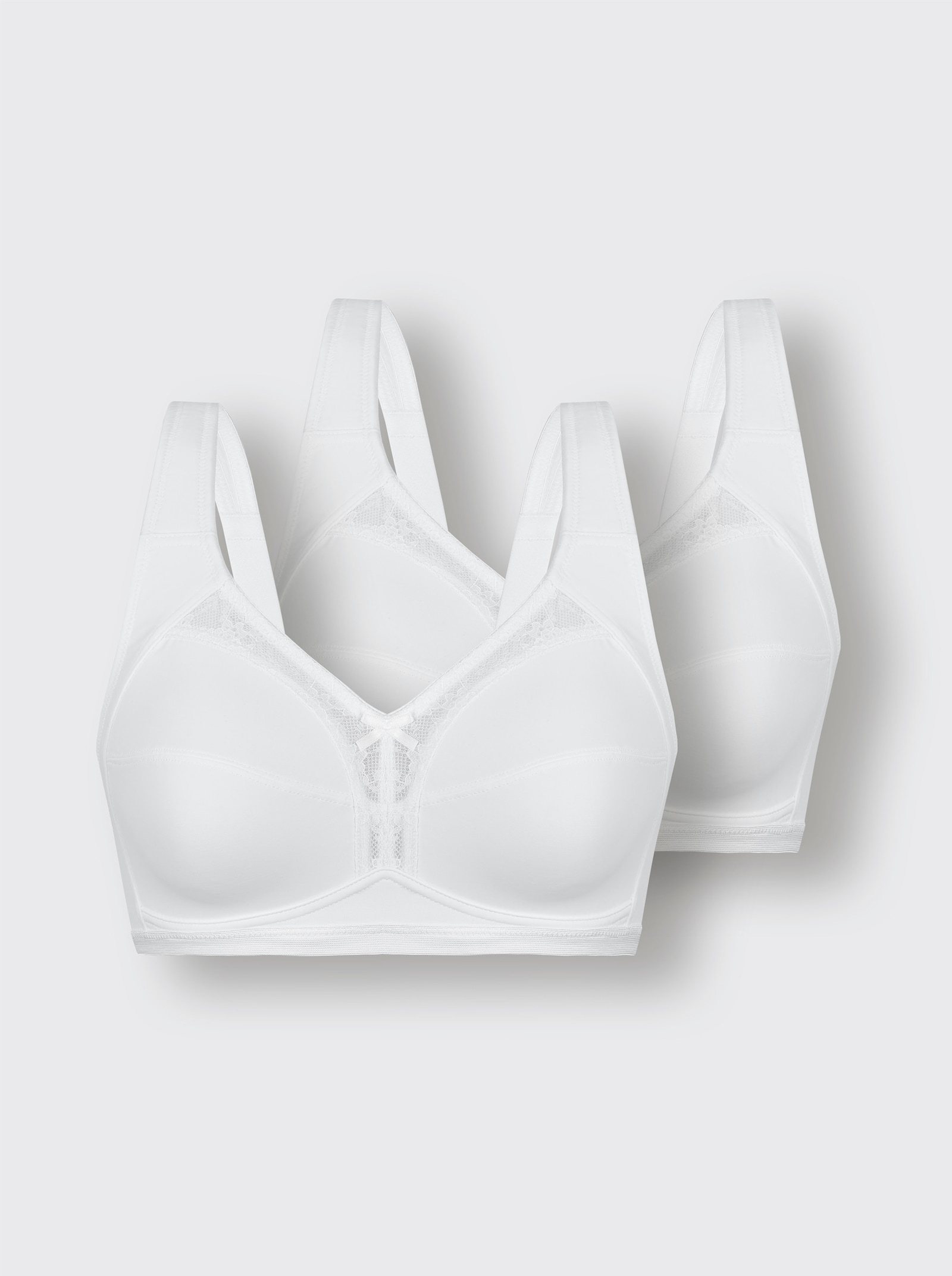 wäschepur Entlastungs-BH ohne Bügel - weiß