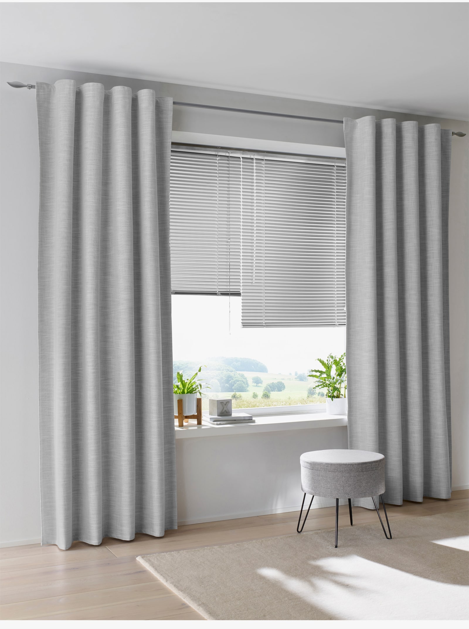 heine home Thermogordijn - grijs