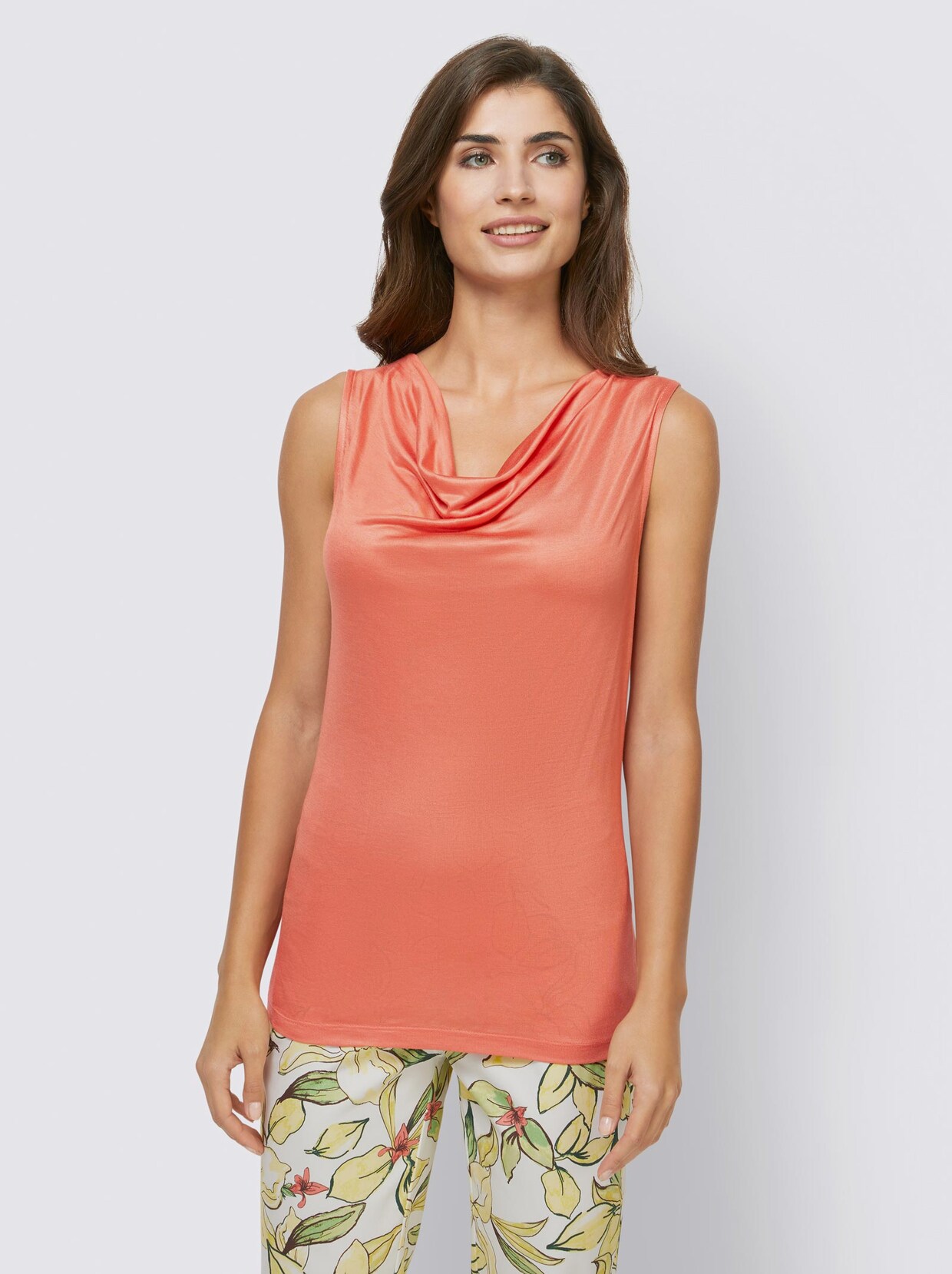 Ashley Brooke Shirttop - papaya