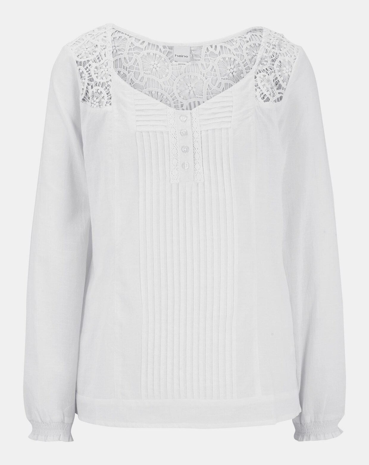 Linea Tesini Kanten blouse - wit