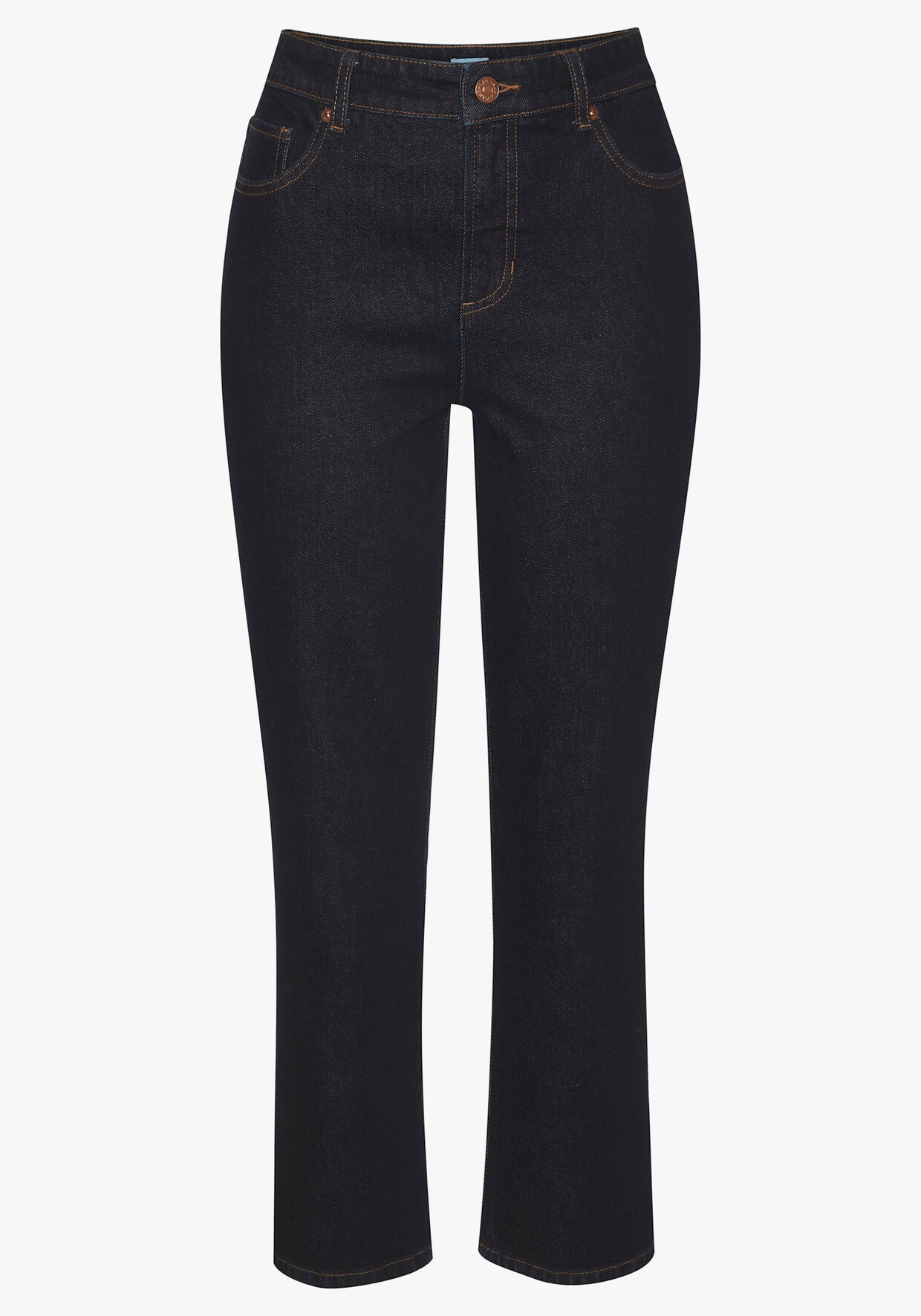 LASCANA Jean longueur cheville - denim bleu foncé