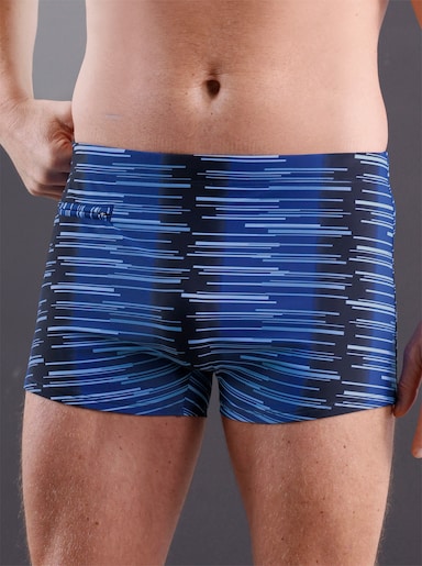 feel good Badehose - royalblau-himmelblau-bedruckt