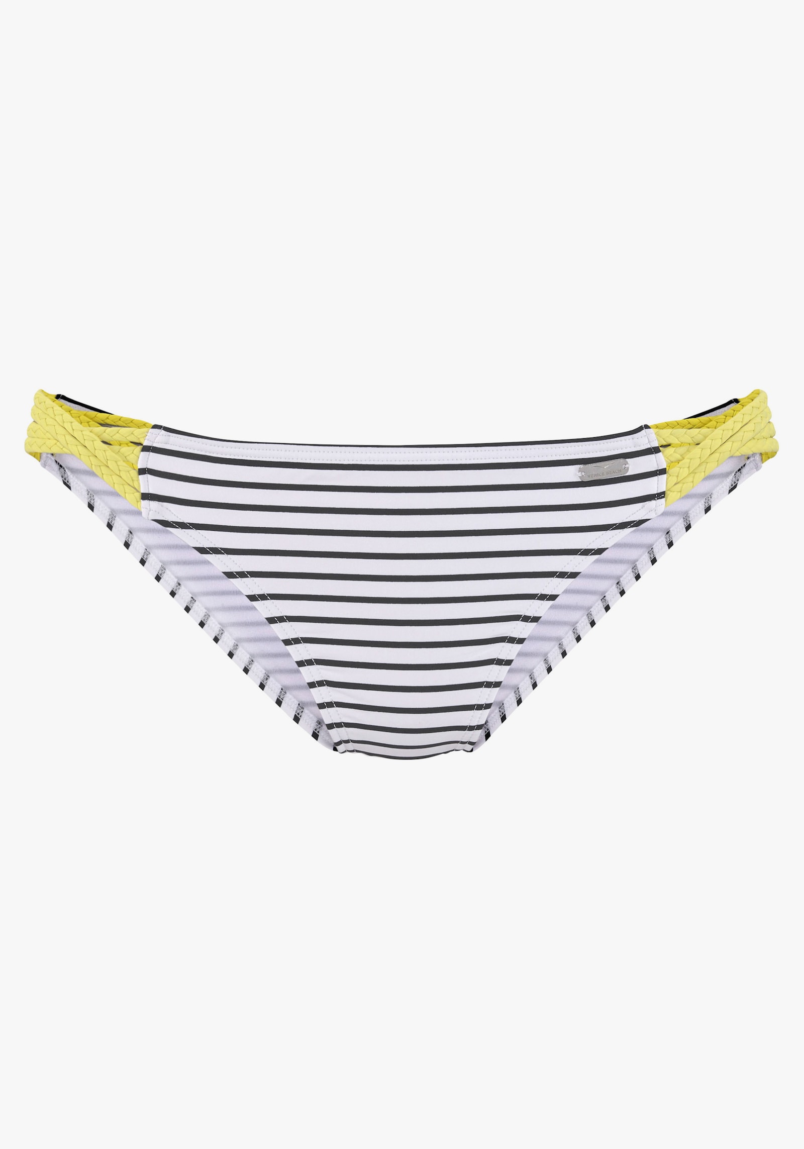 Venice Beach Bikini-Hose - schwarz-weiss-limette