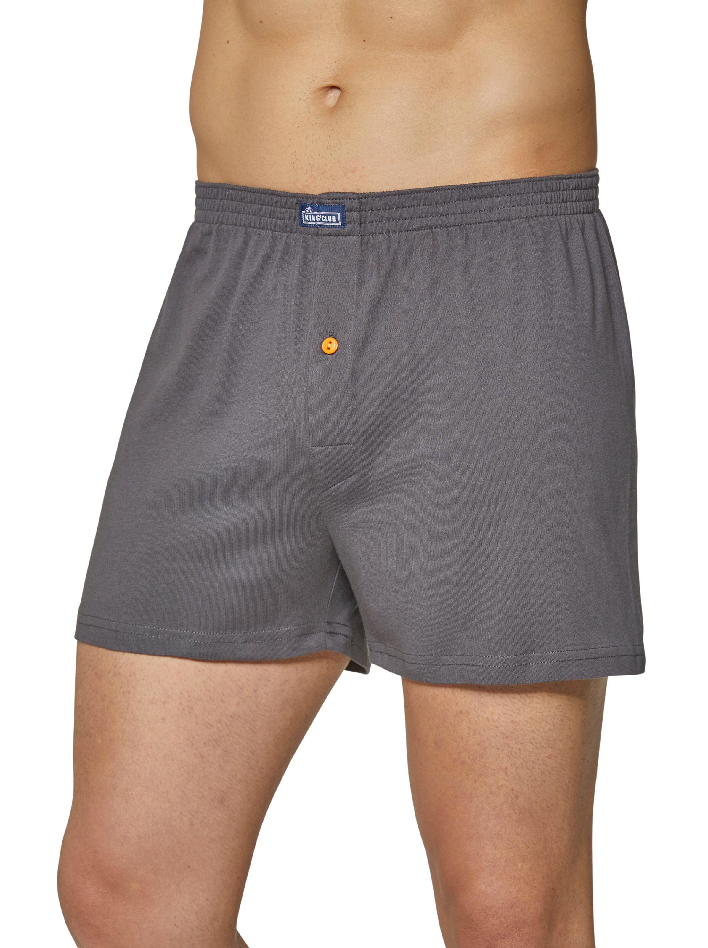 KINGsCLUB Boxershorts - anthrazit + anthrazit-kariert