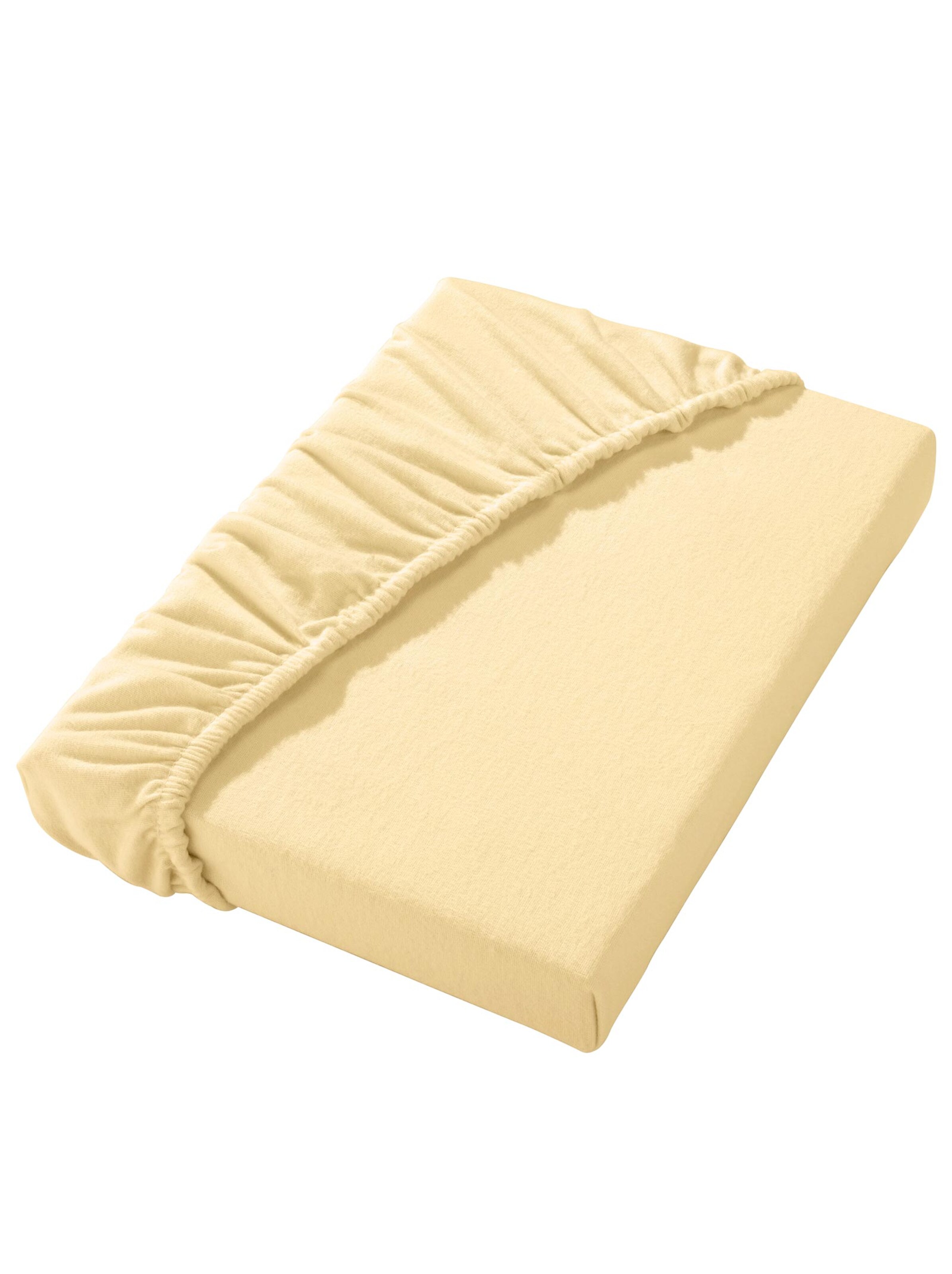 Betttuch - vanillegelb