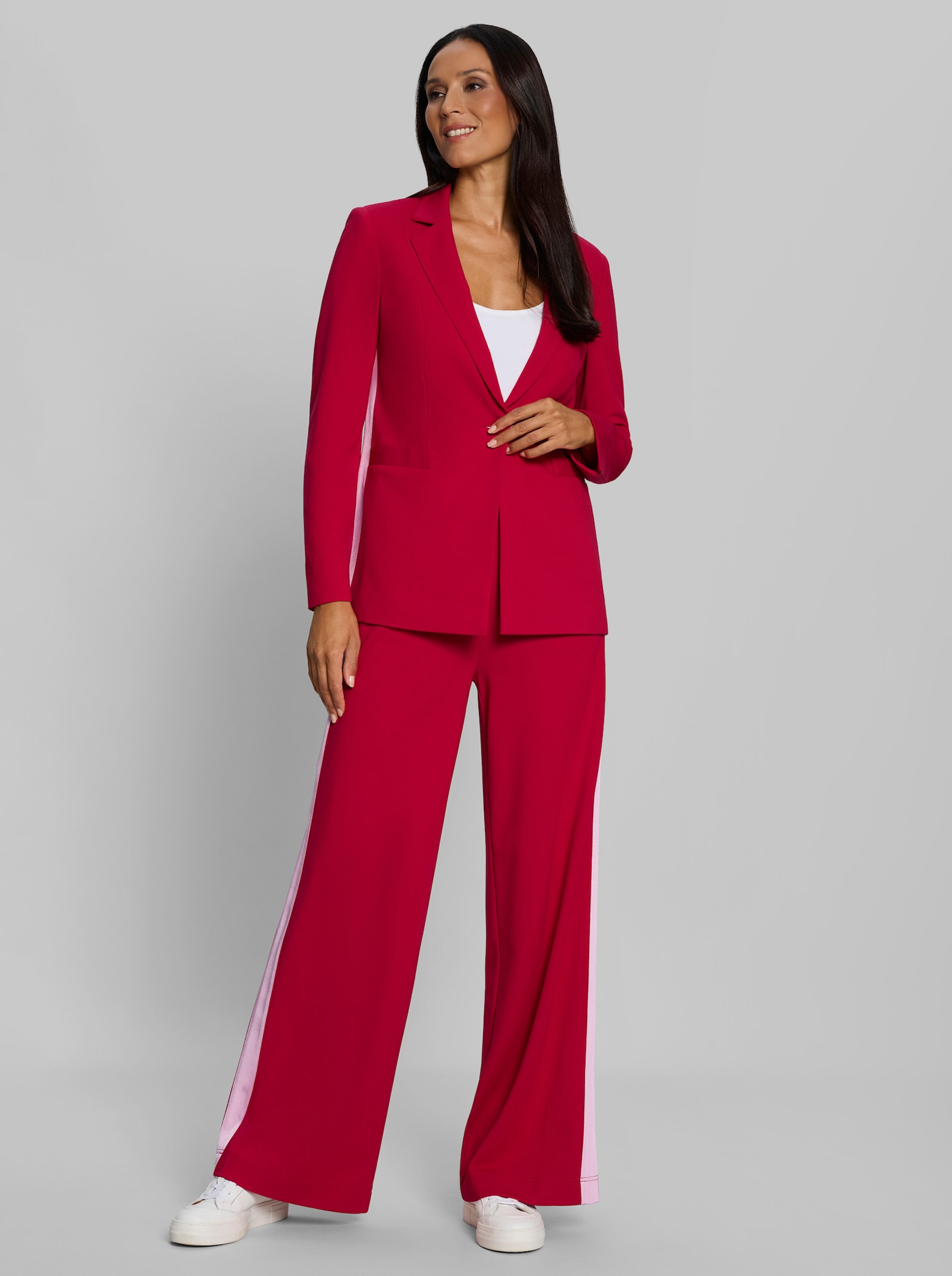 heine Hosenanzug mit Kontraststreifen - rot-rosé