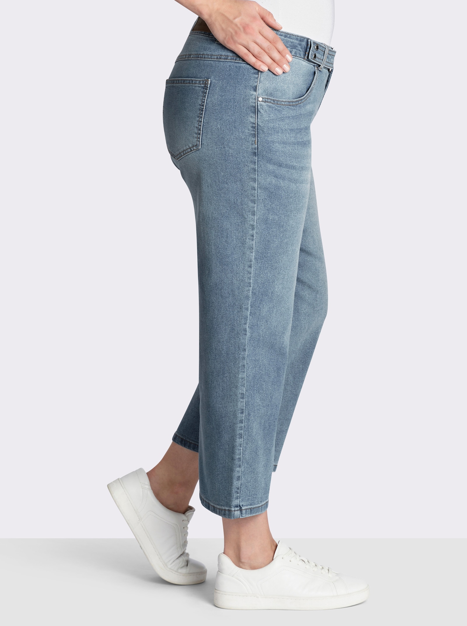  Culotte in Denim-Qualität - blue-bleached
