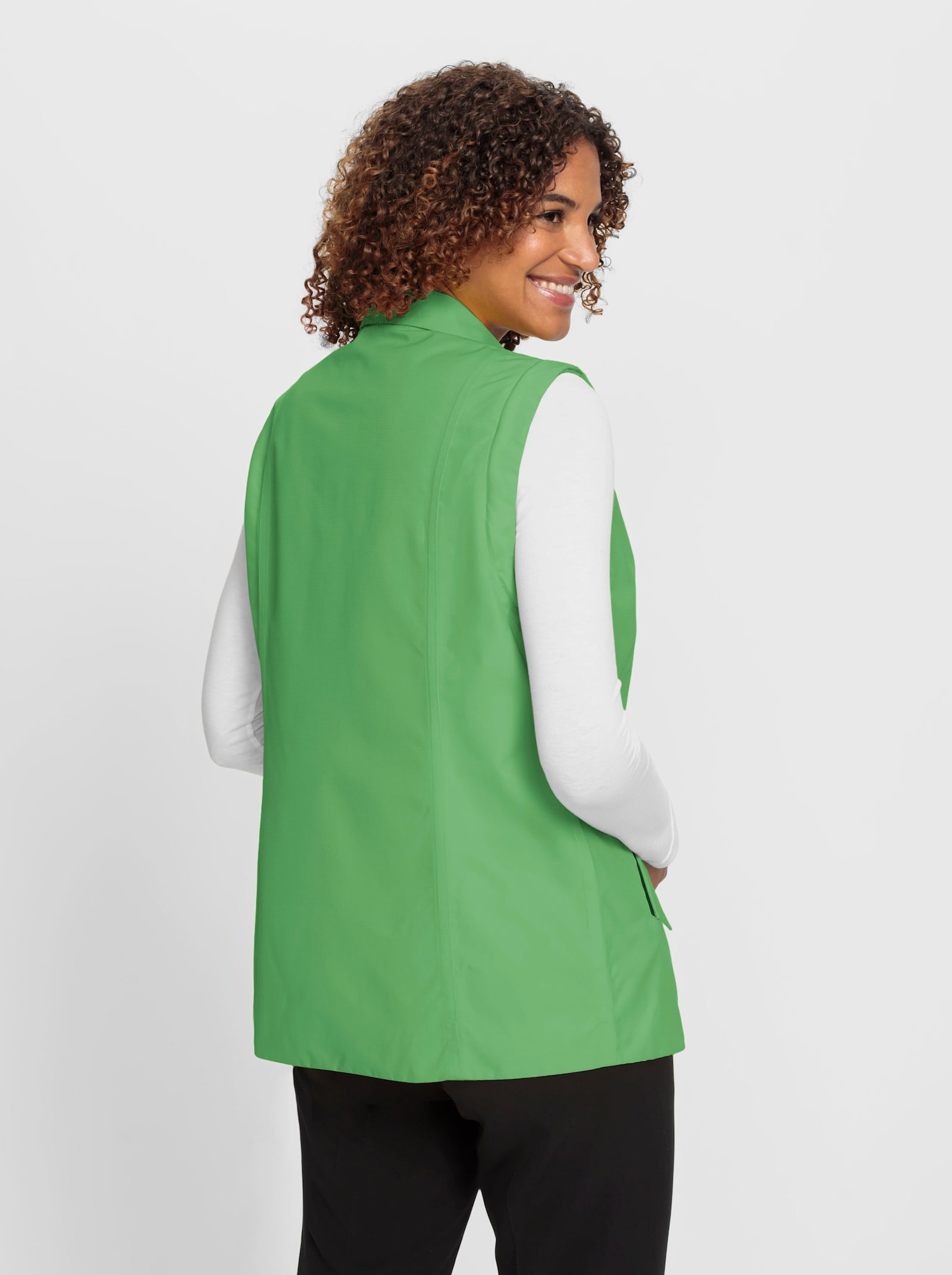 Funktionsjacke mit abnehmbaren Ärmeln - apfel