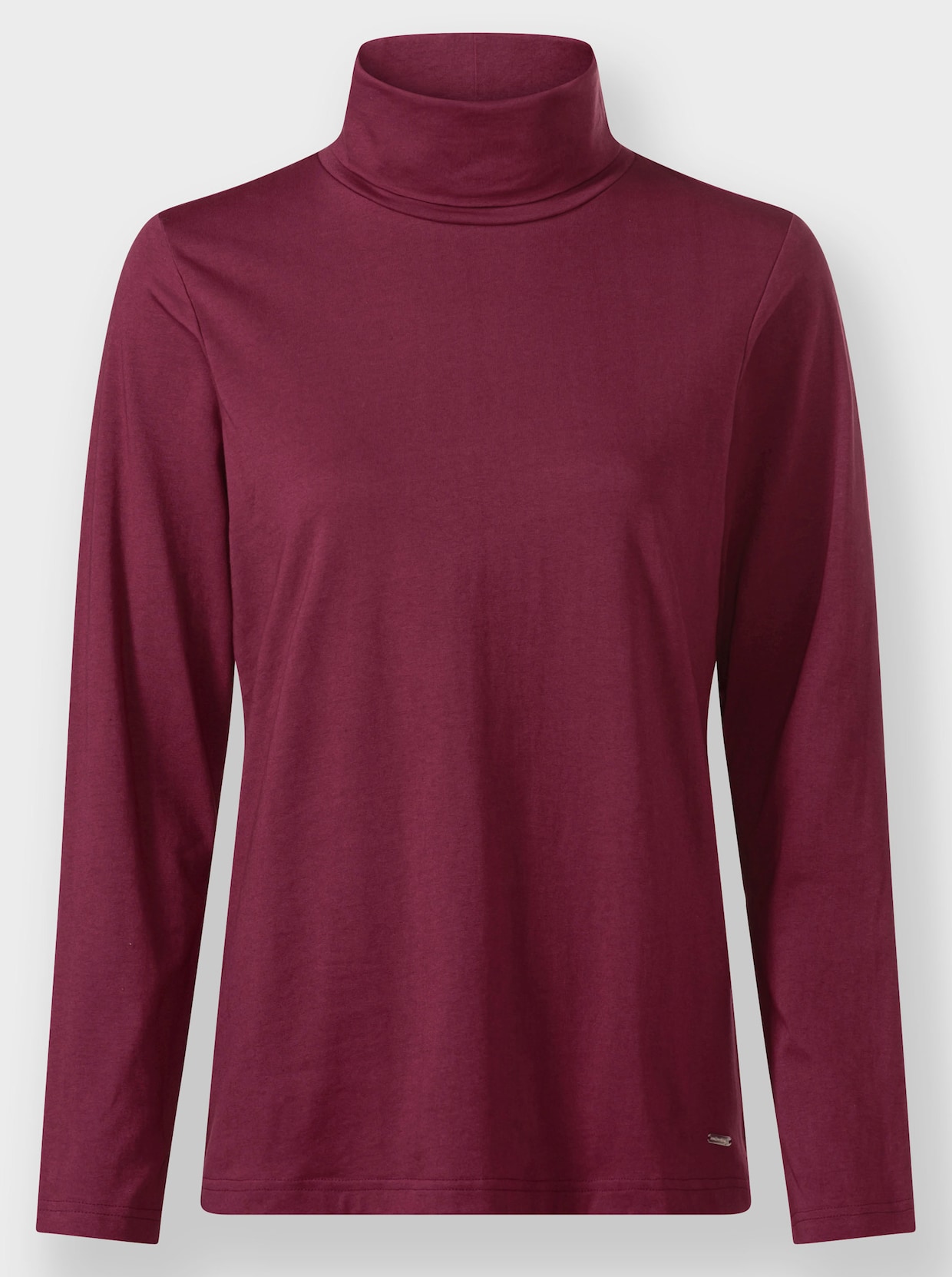Rollkragenshirt - bordeaux