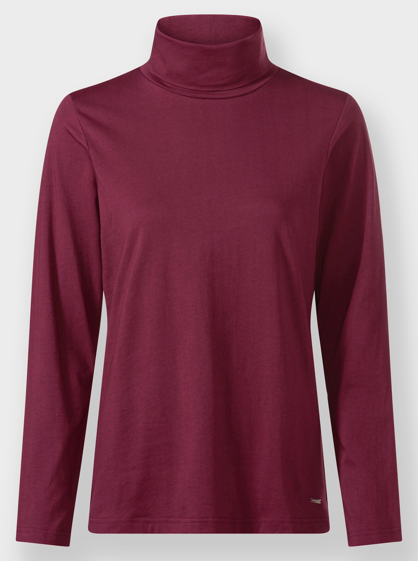 Rollkragenshirt mit langen Ärmeln - bordeaux