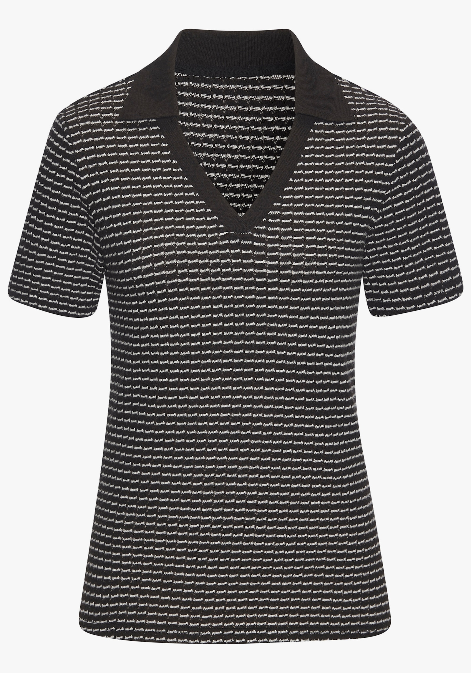 Vivance Poloshirt - schwarz-creme