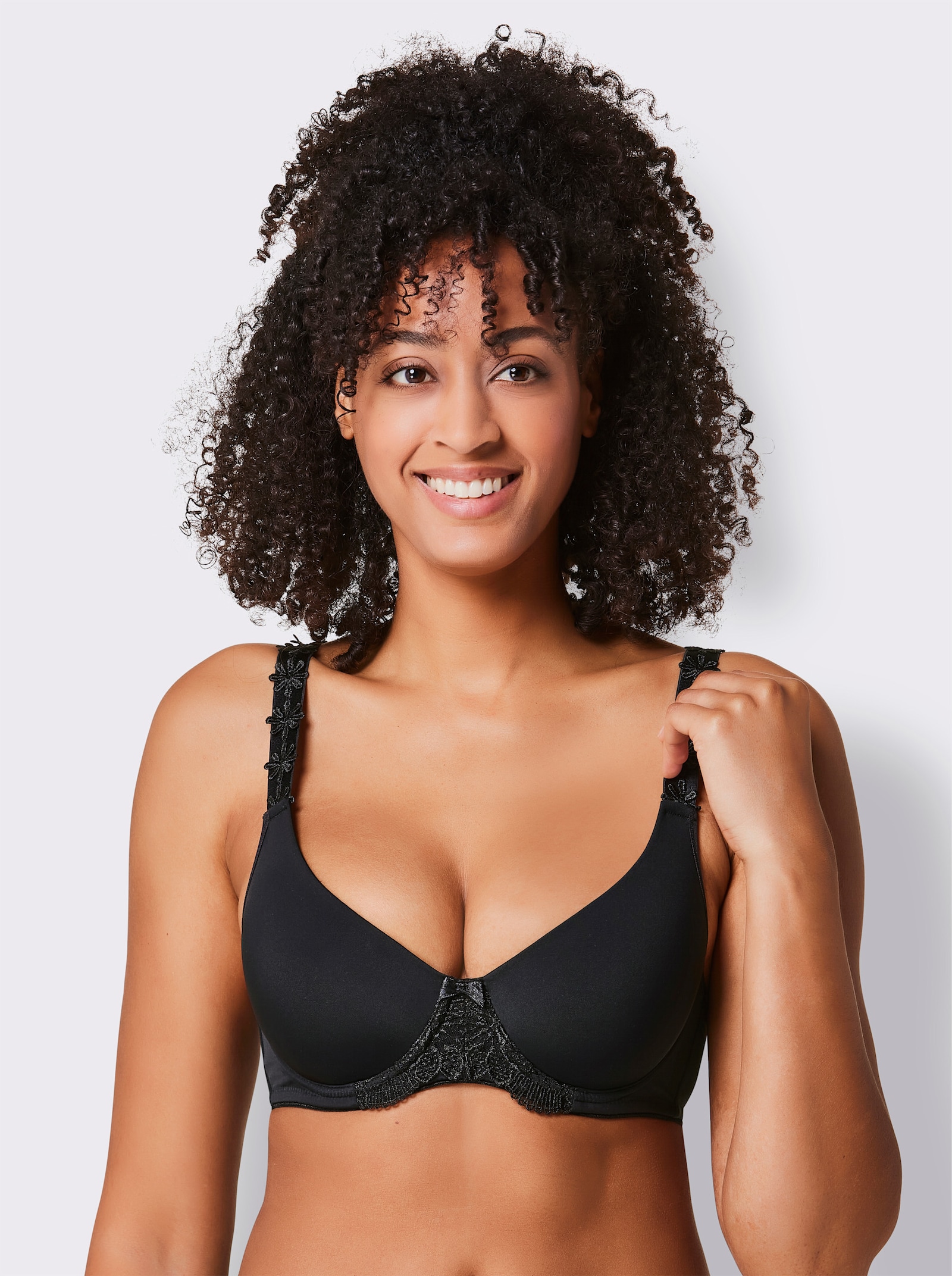 wäschepur Schalen-BH mit Bügel - schwarz