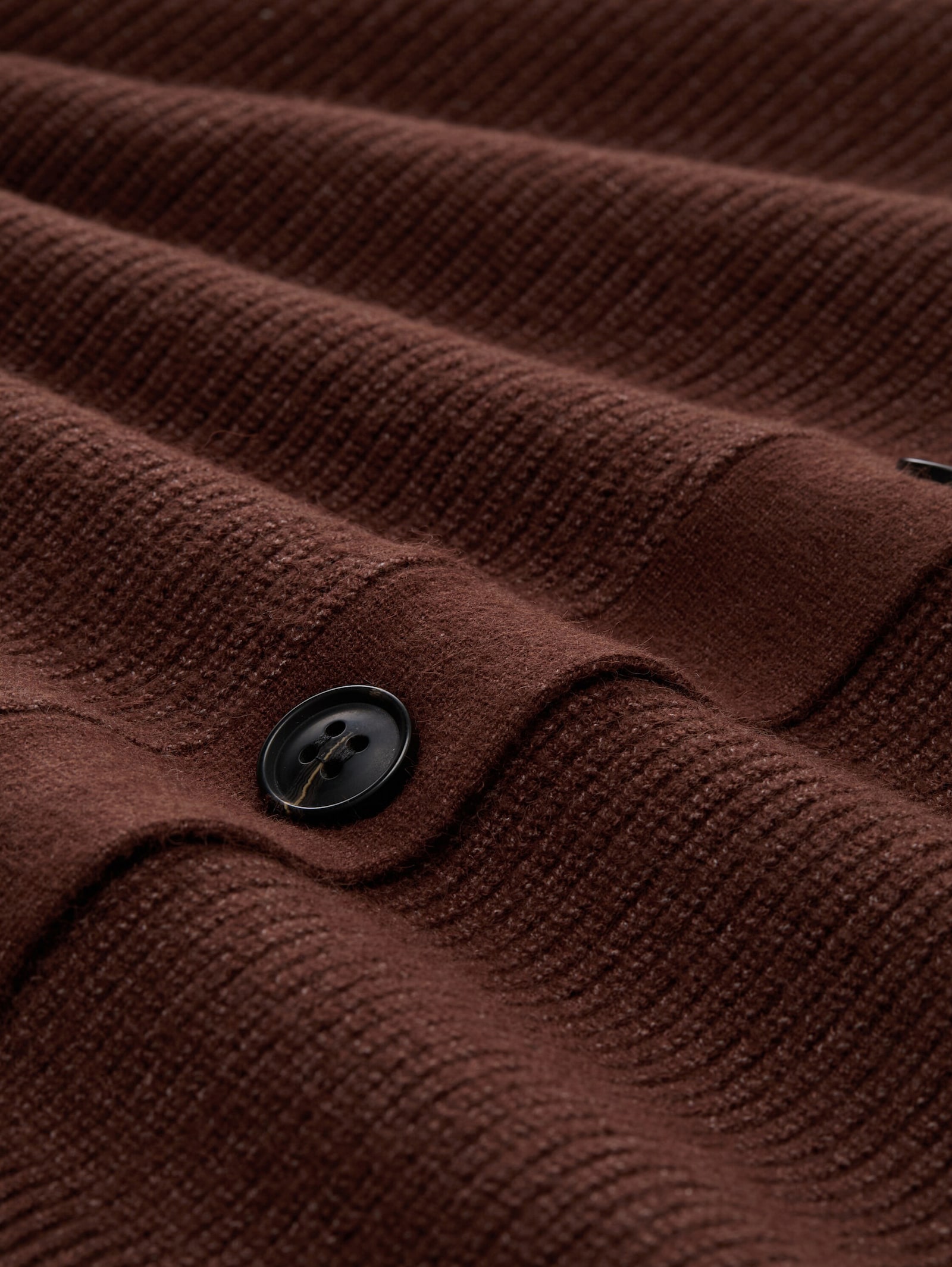 Cardigan - dark pecan brown melange