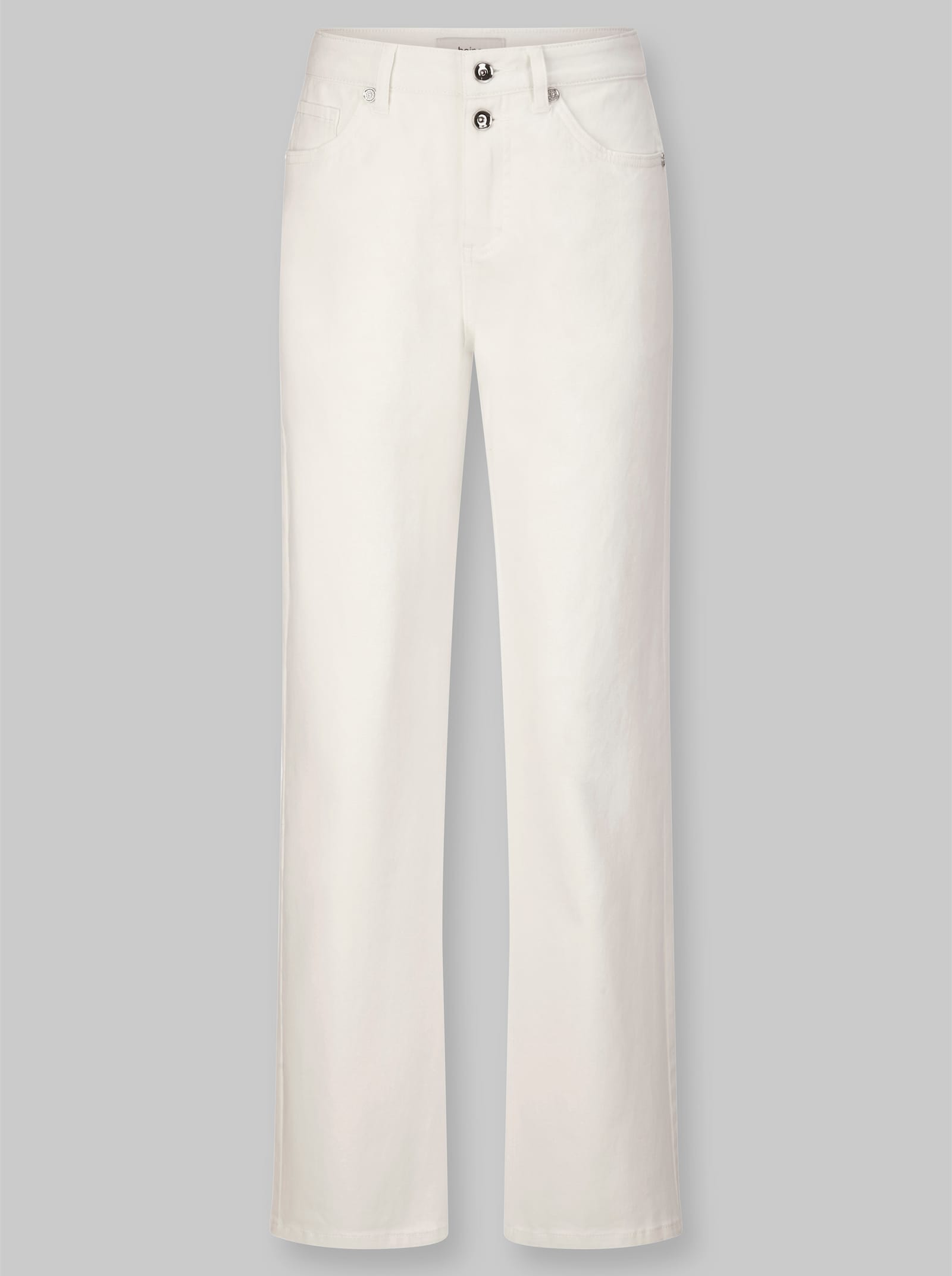 heine 5-Pocket-Jeans mit Ziernieten - ecru