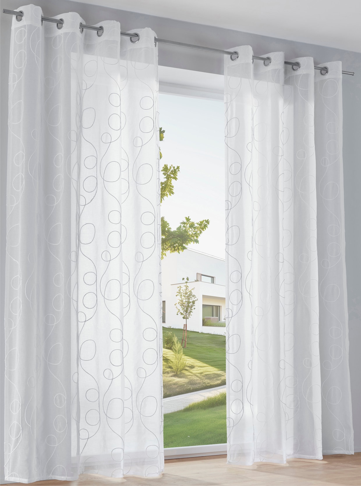 heine home Decoratieve vitrage - wit