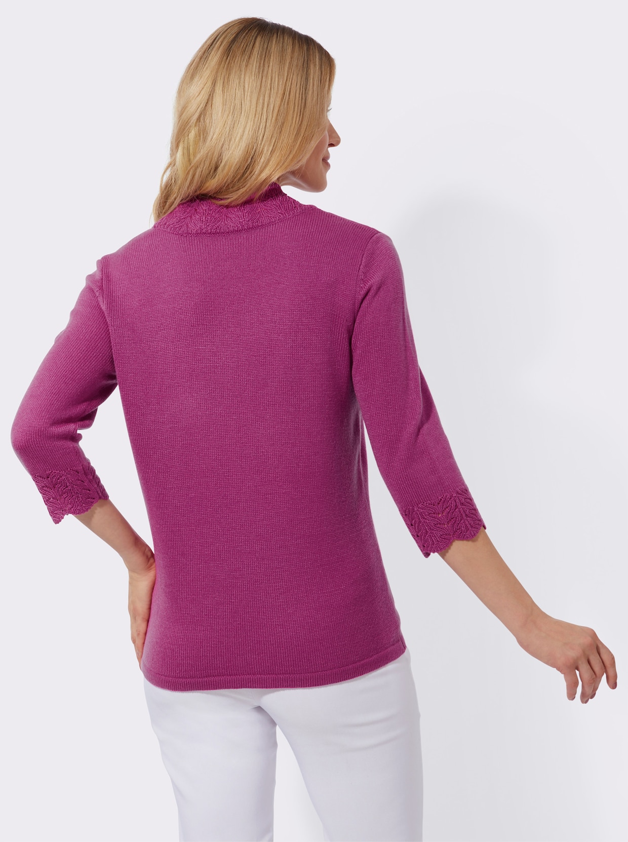 2-in-1-Pullover - magenta