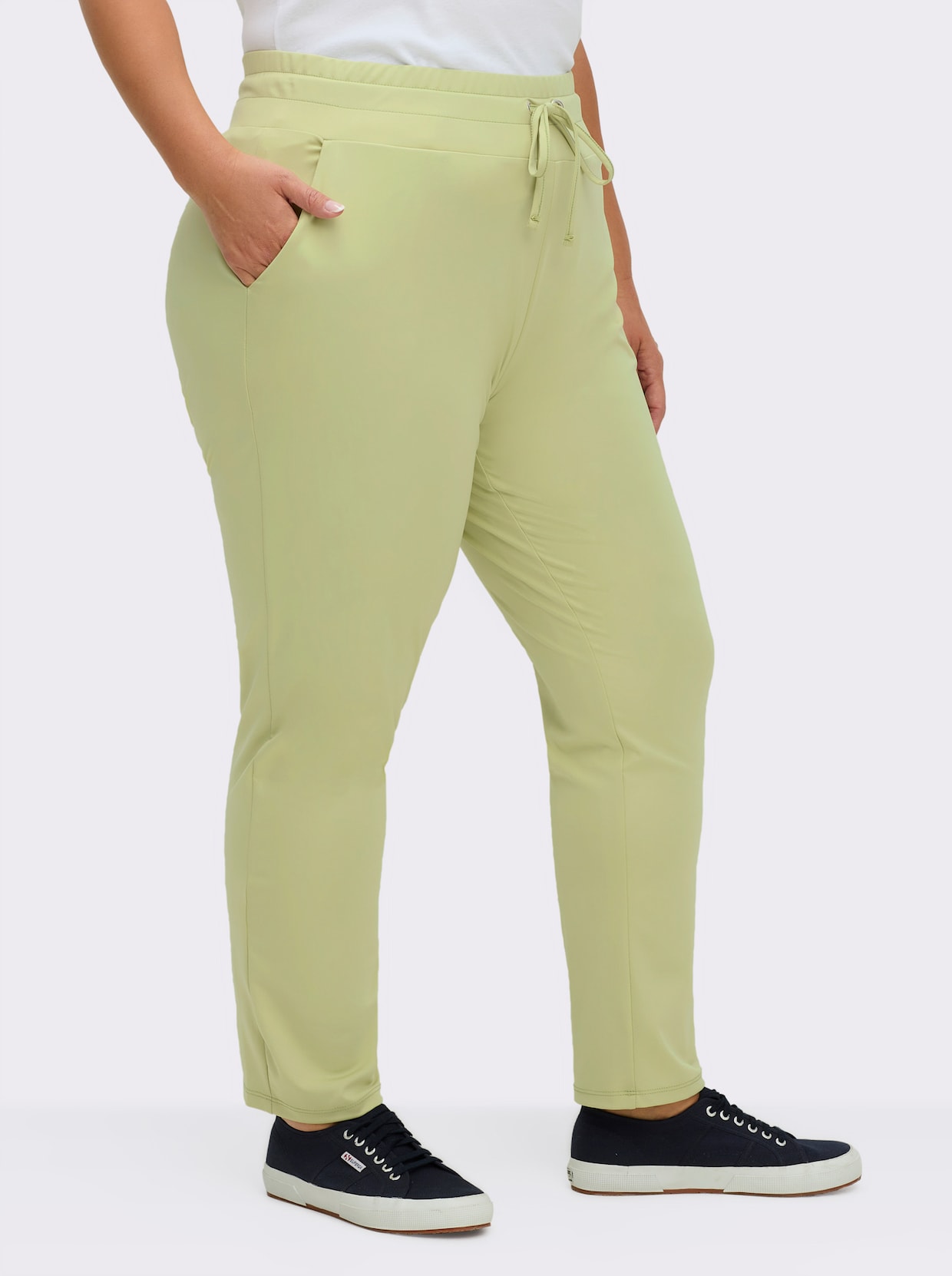 Schlupfhose in Stretch-Qualität - lindgrün