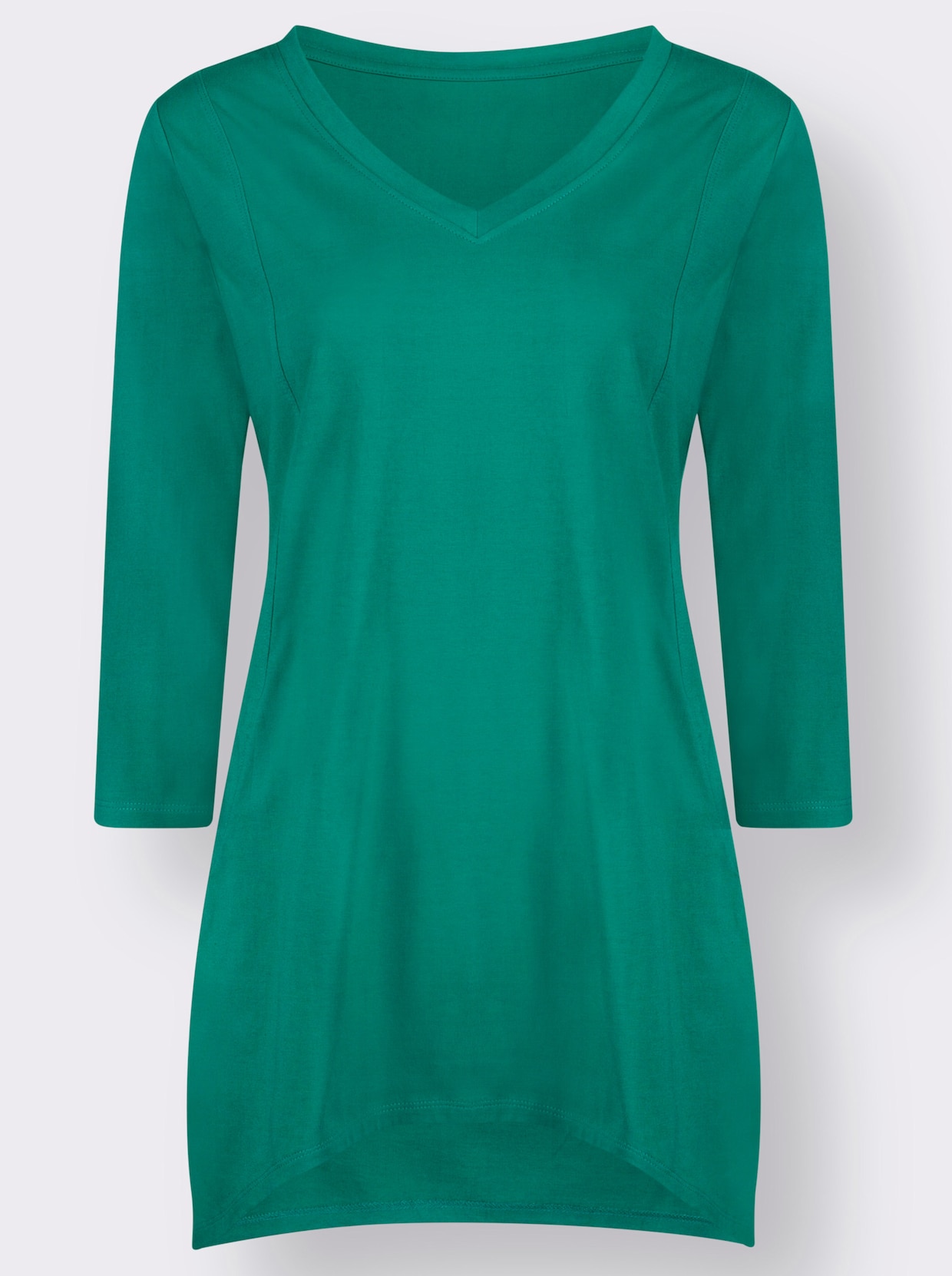 Cípaté tričko - smaragdově zelená