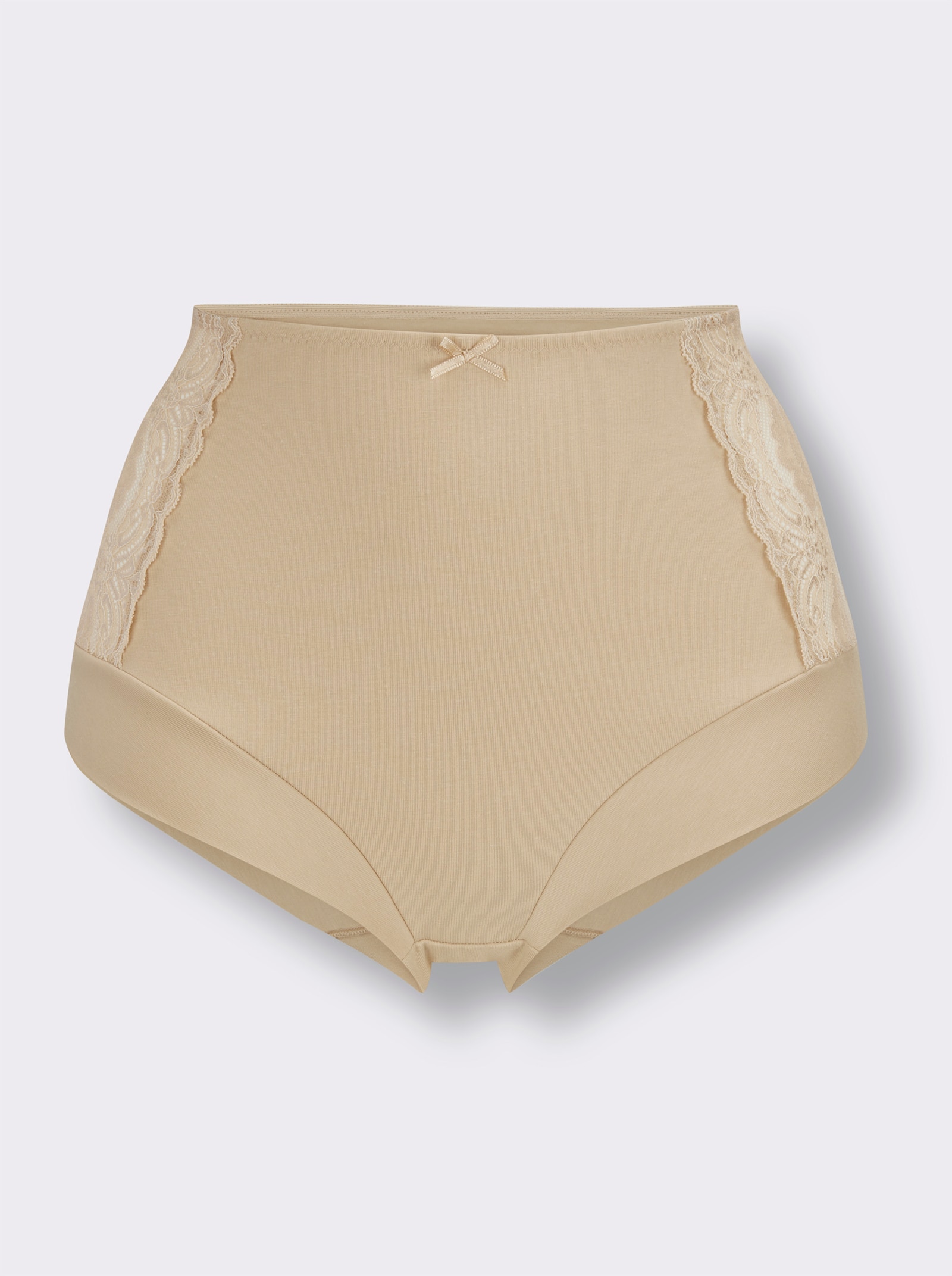 wäschepur Formslip mit seitlicher Spitze - elfenbein
