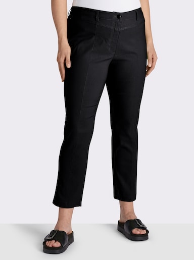 Bengalinhose mit aufgesetzten Gesäßtaschen - schwarz