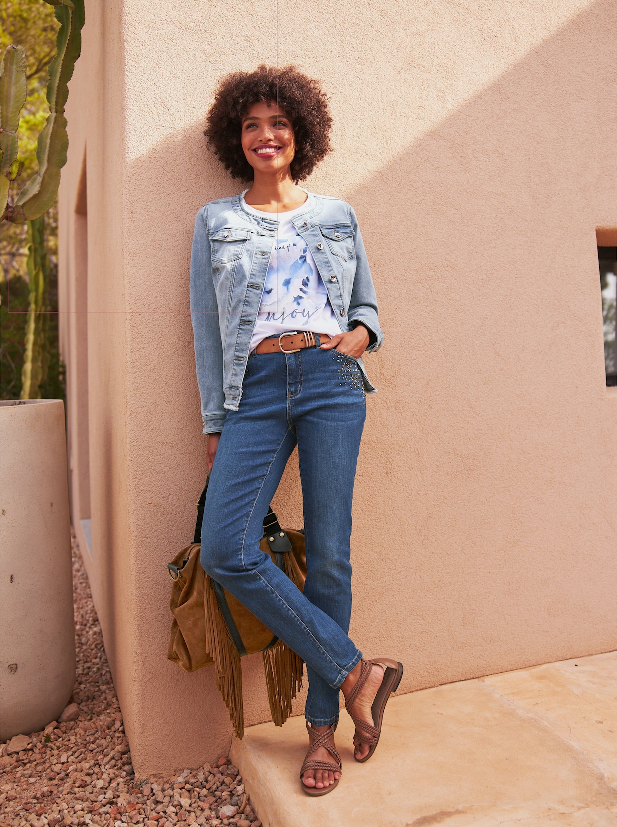 heine Jeans-Jacke - blue-bleached
